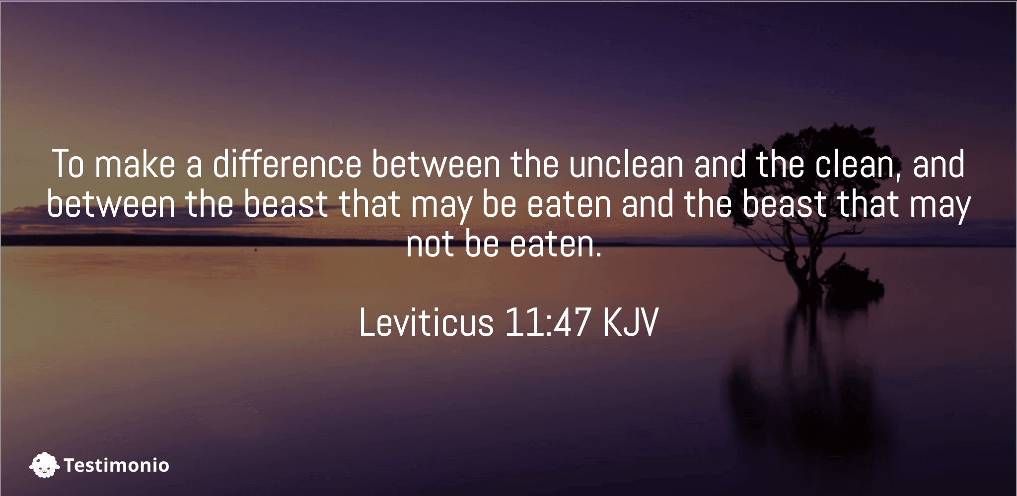 Leviticus 11:47