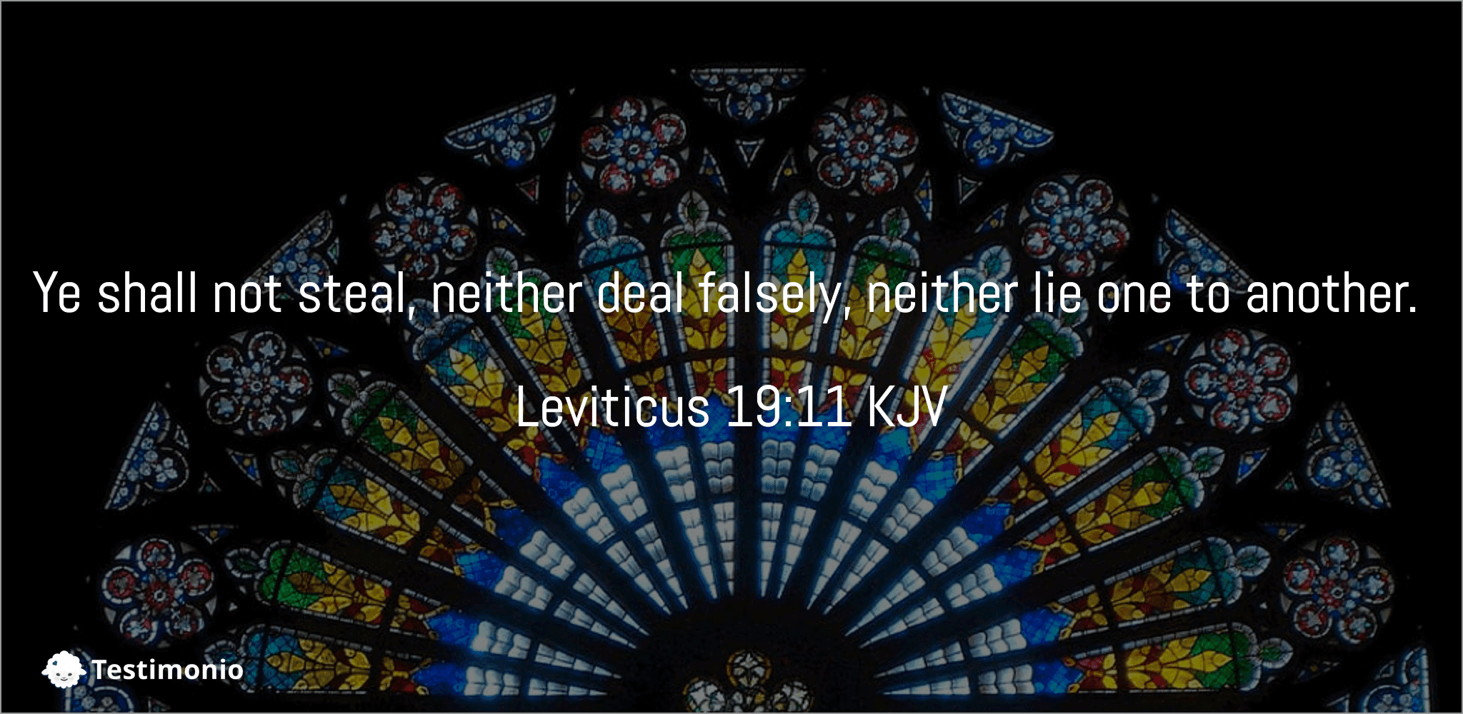 Leviticus 19:11