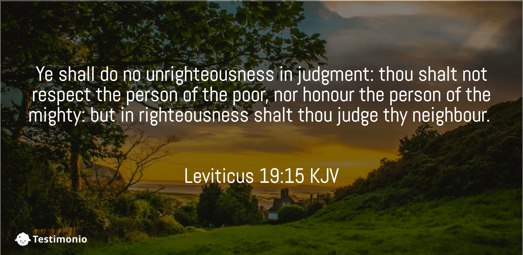 Leviticus 19:15