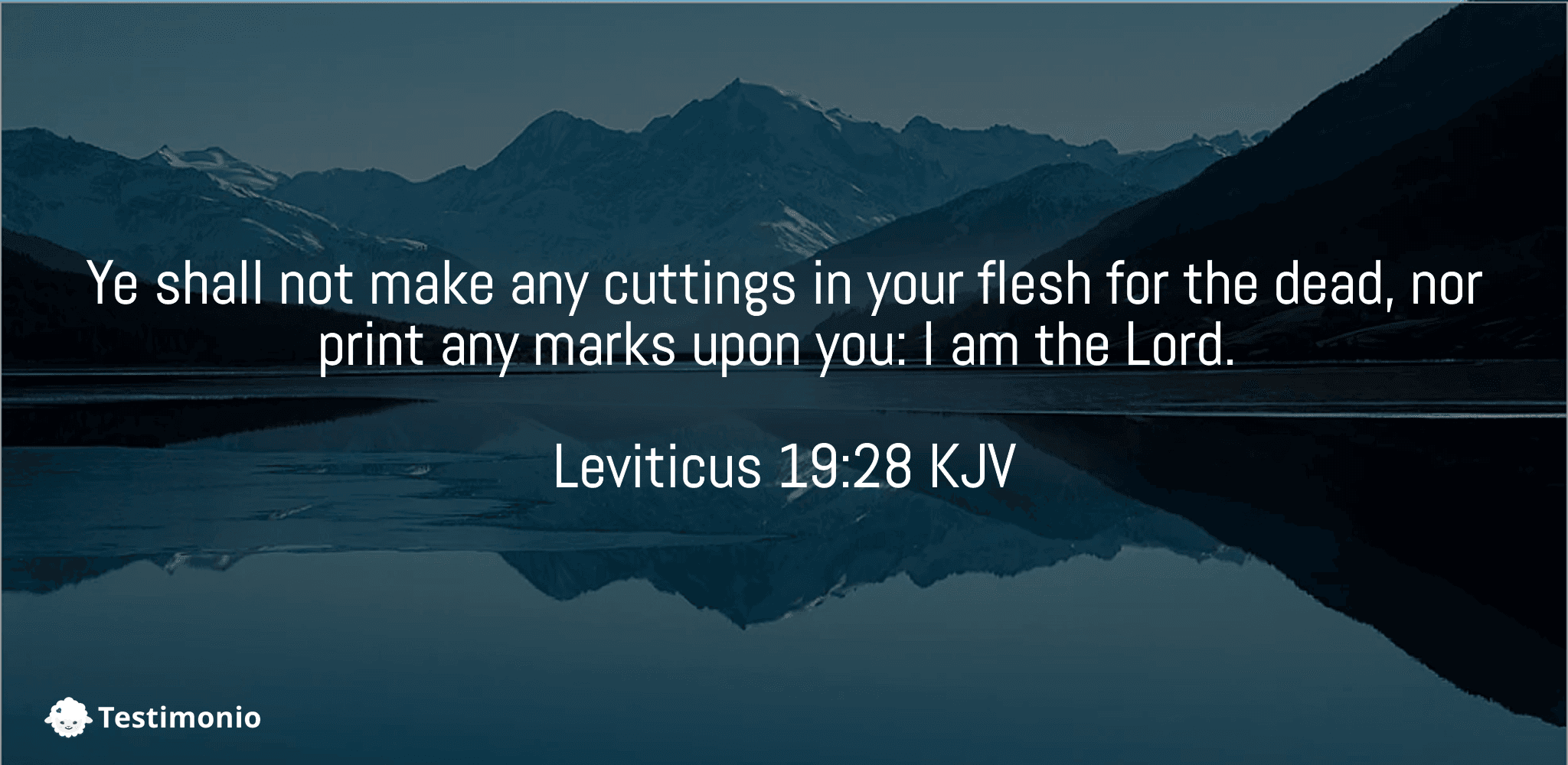 Leviticus 19:28