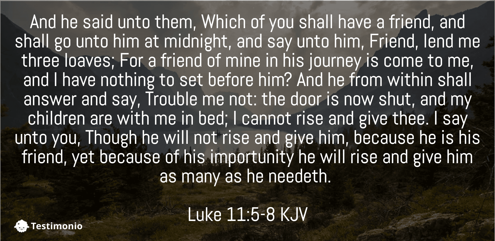 Luke 11:5-8
