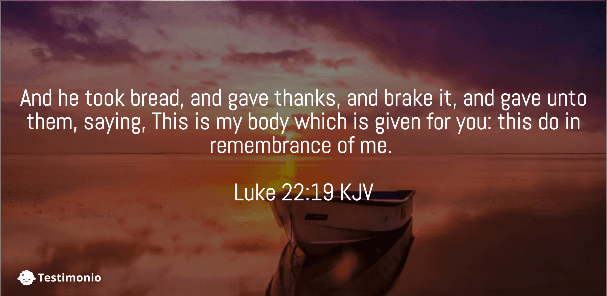 Luke 22:19