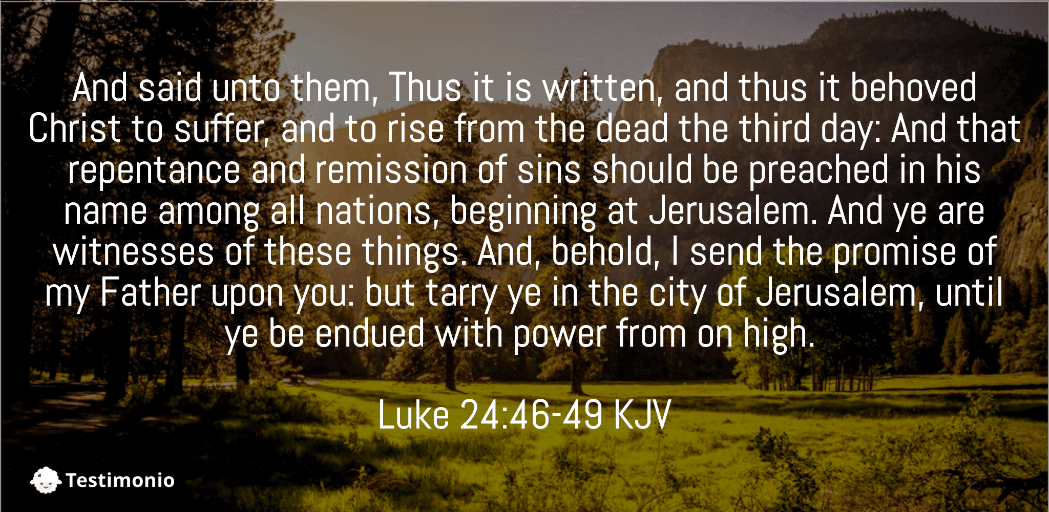 Luke 24:46-49