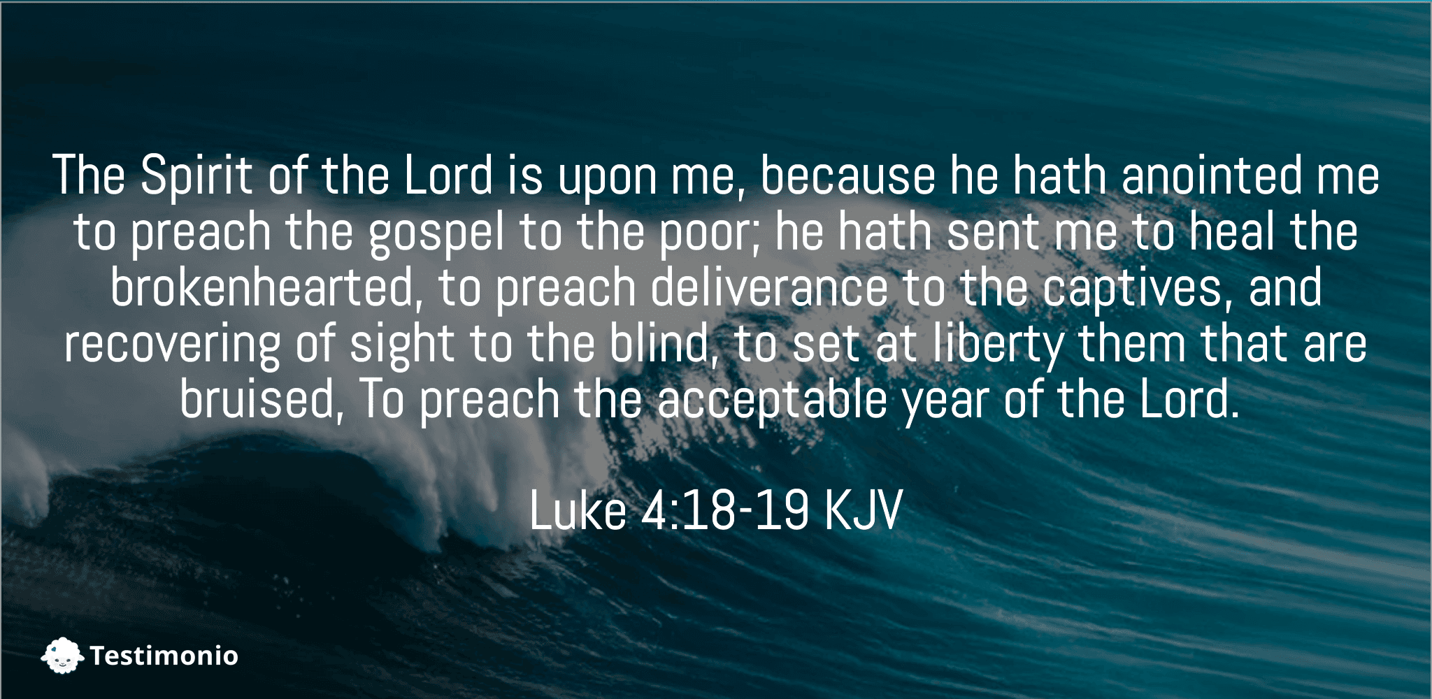 Luke 4:18-19