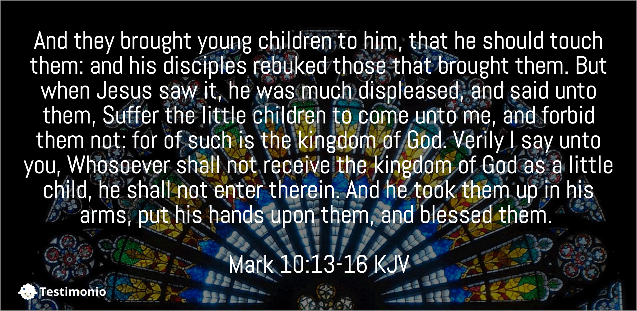 Mark 10:13-16