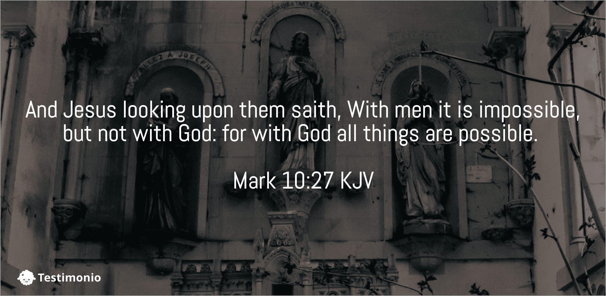 Mark 10:27