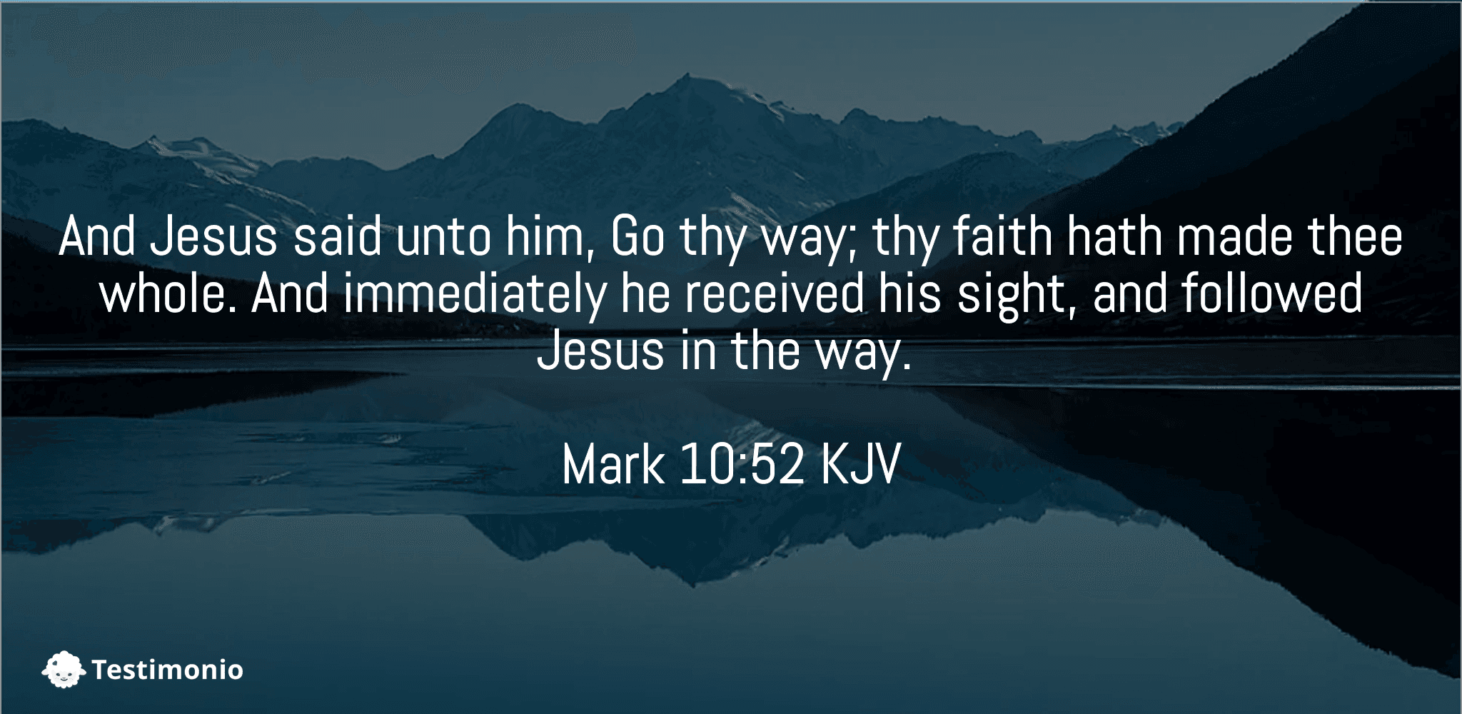 Mark 10:52