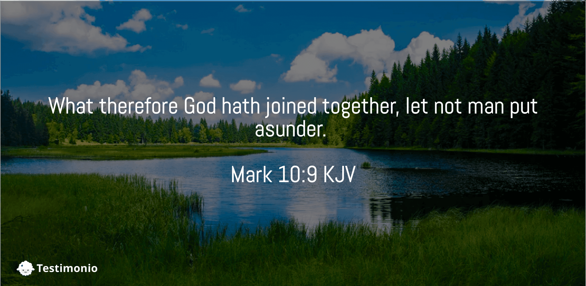 Mark 10:9