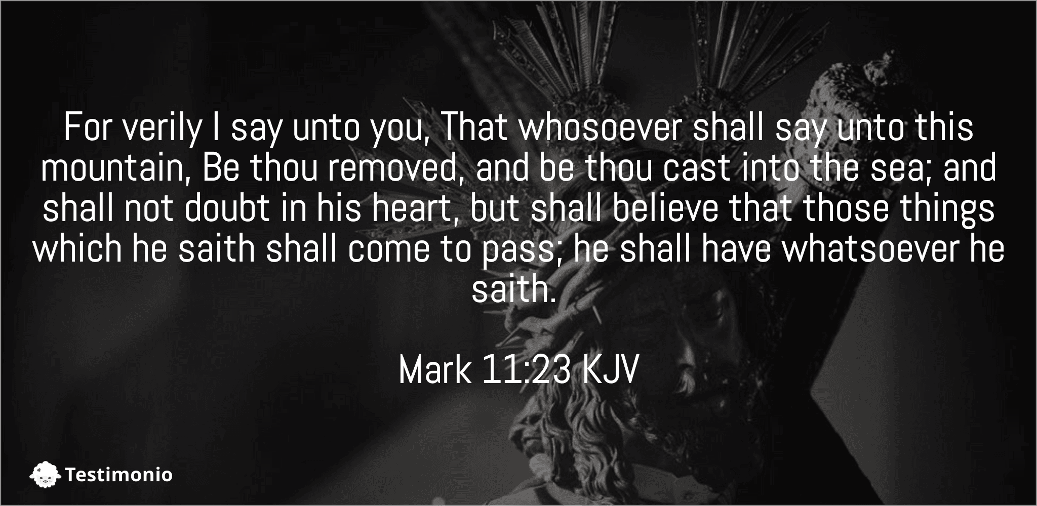 Mark 11:23