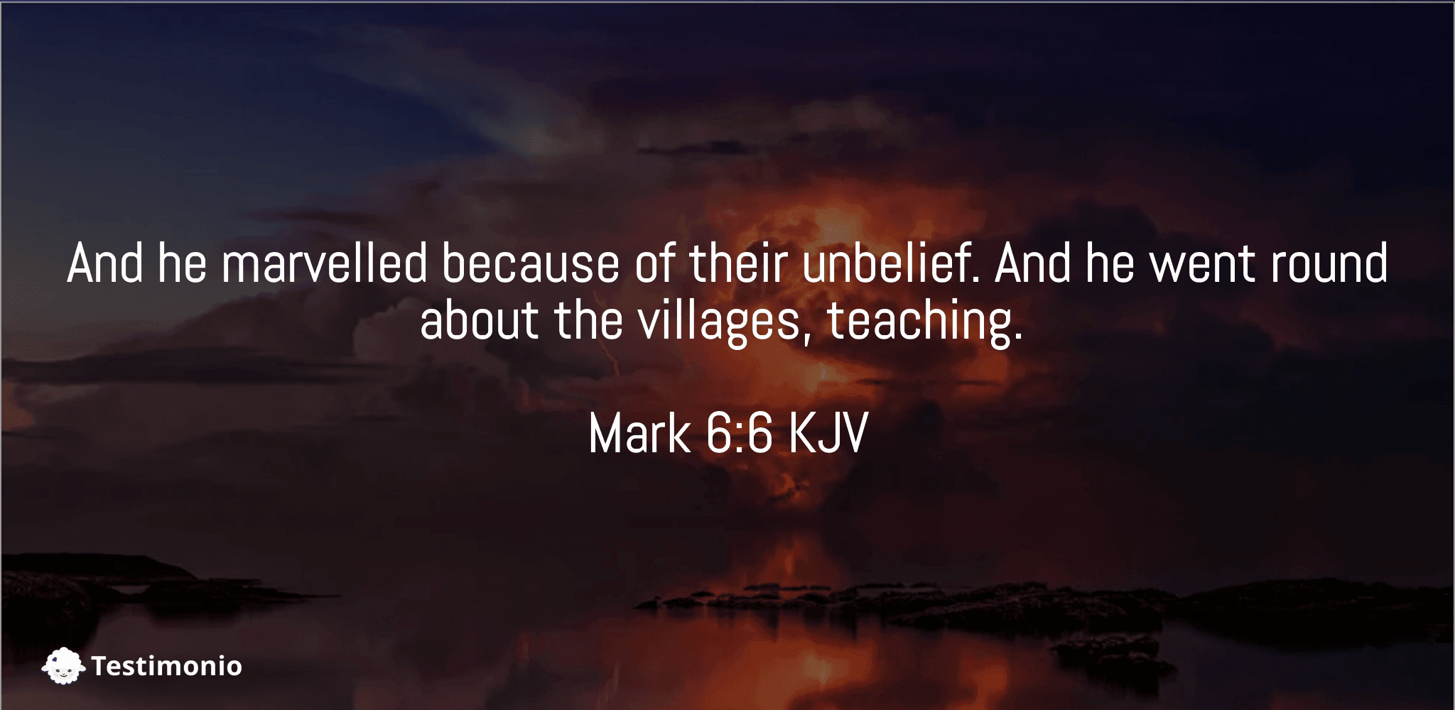 Mark 6:6