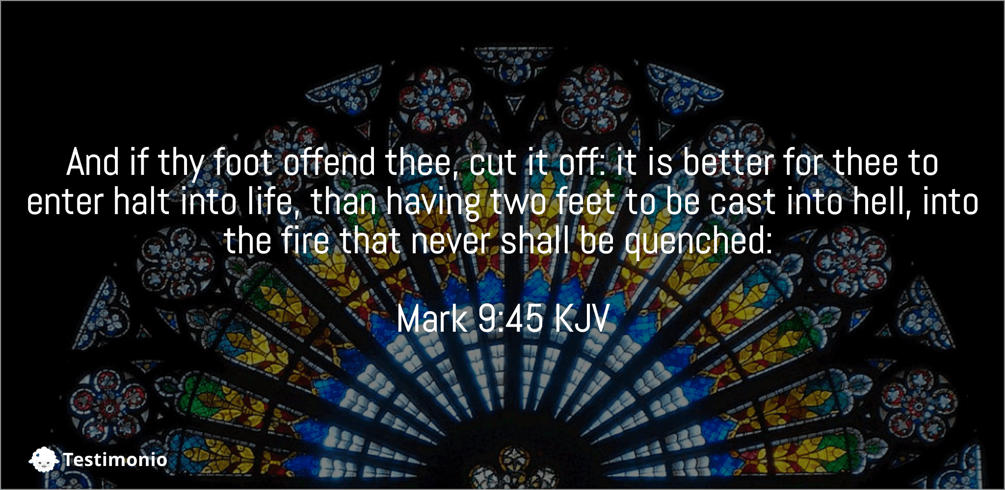 Mark 9:45