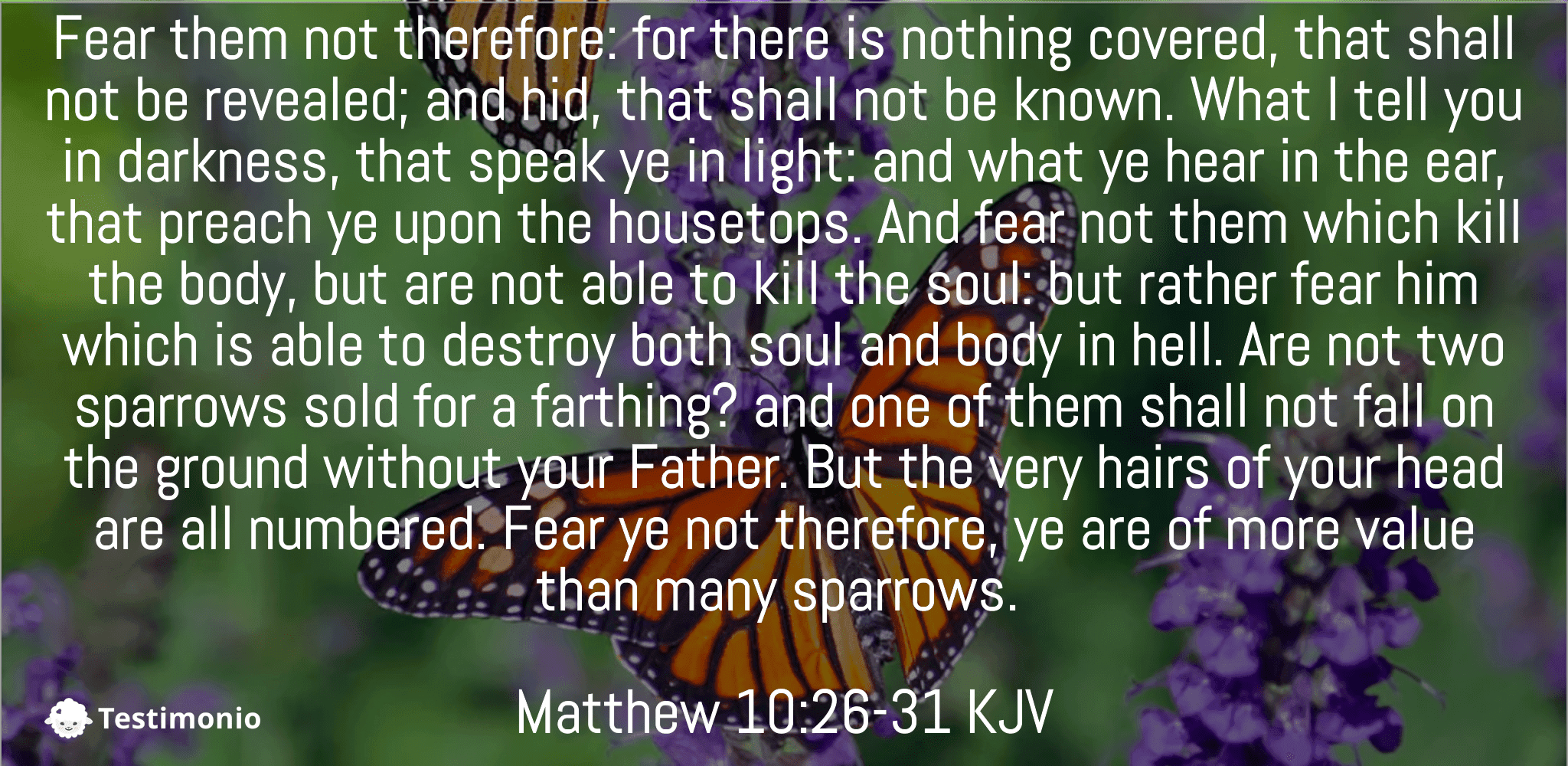 Matthew 10:26-31