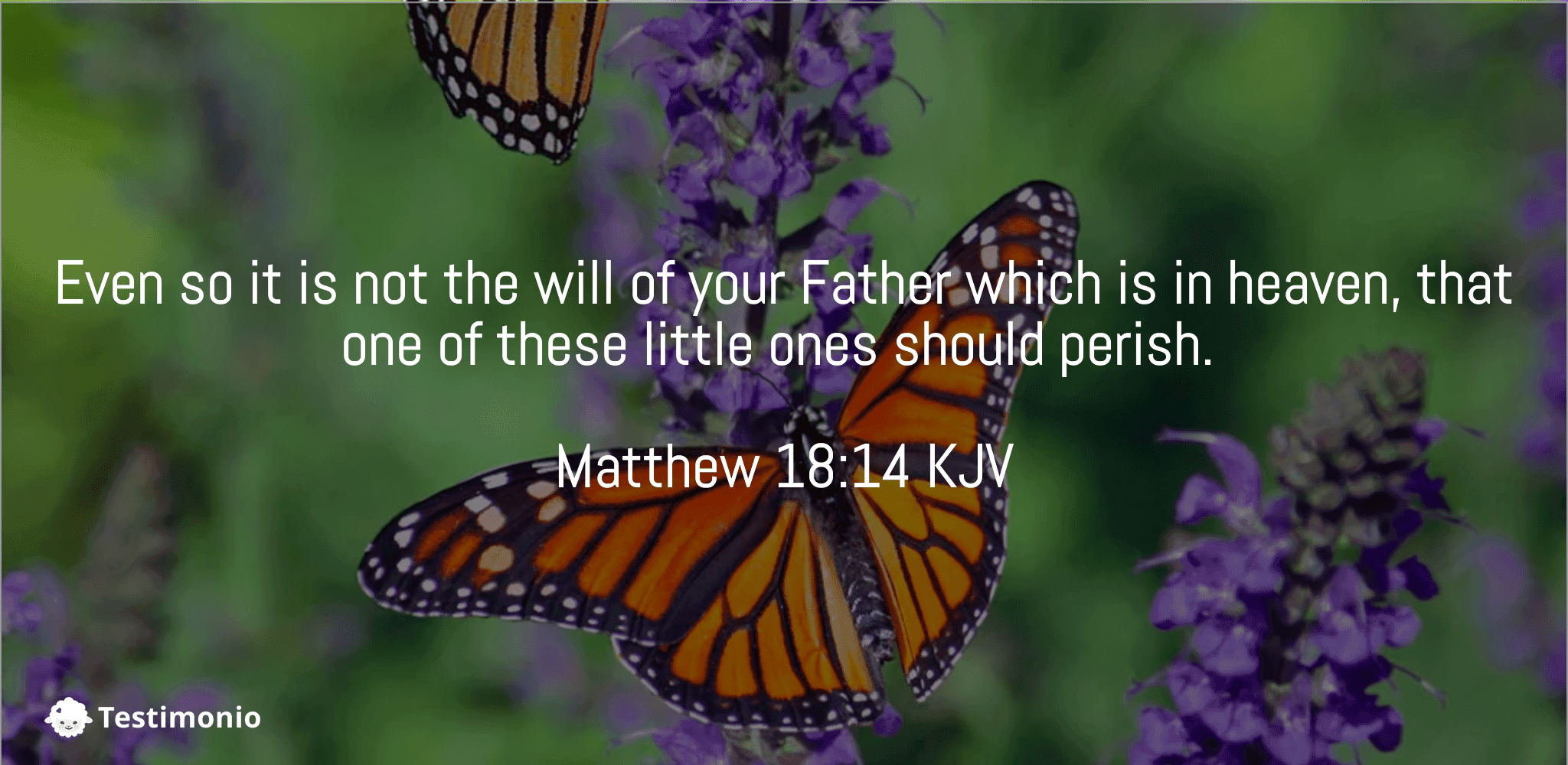 Matthew 18:14