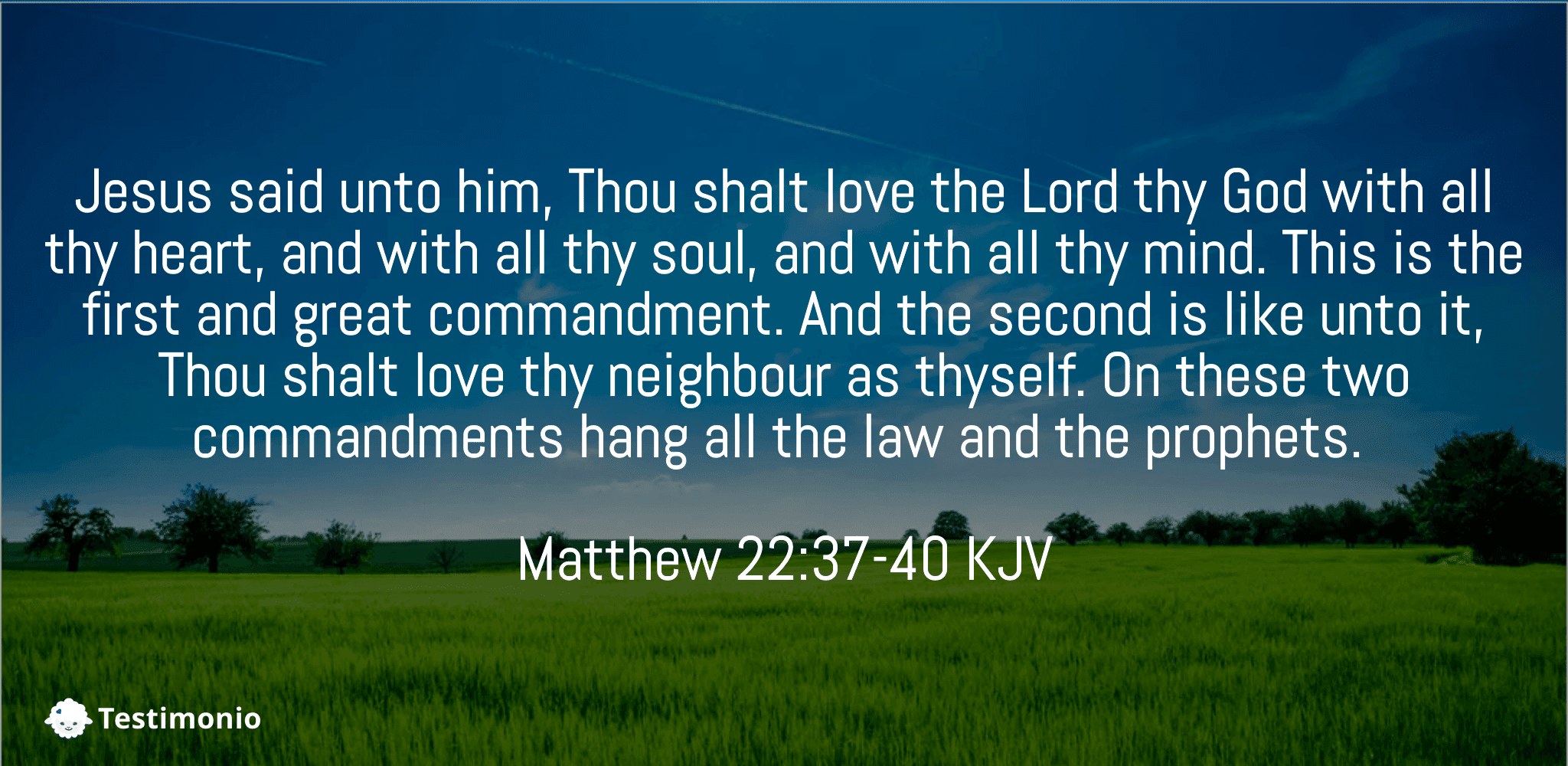 Matthew 22:37-40