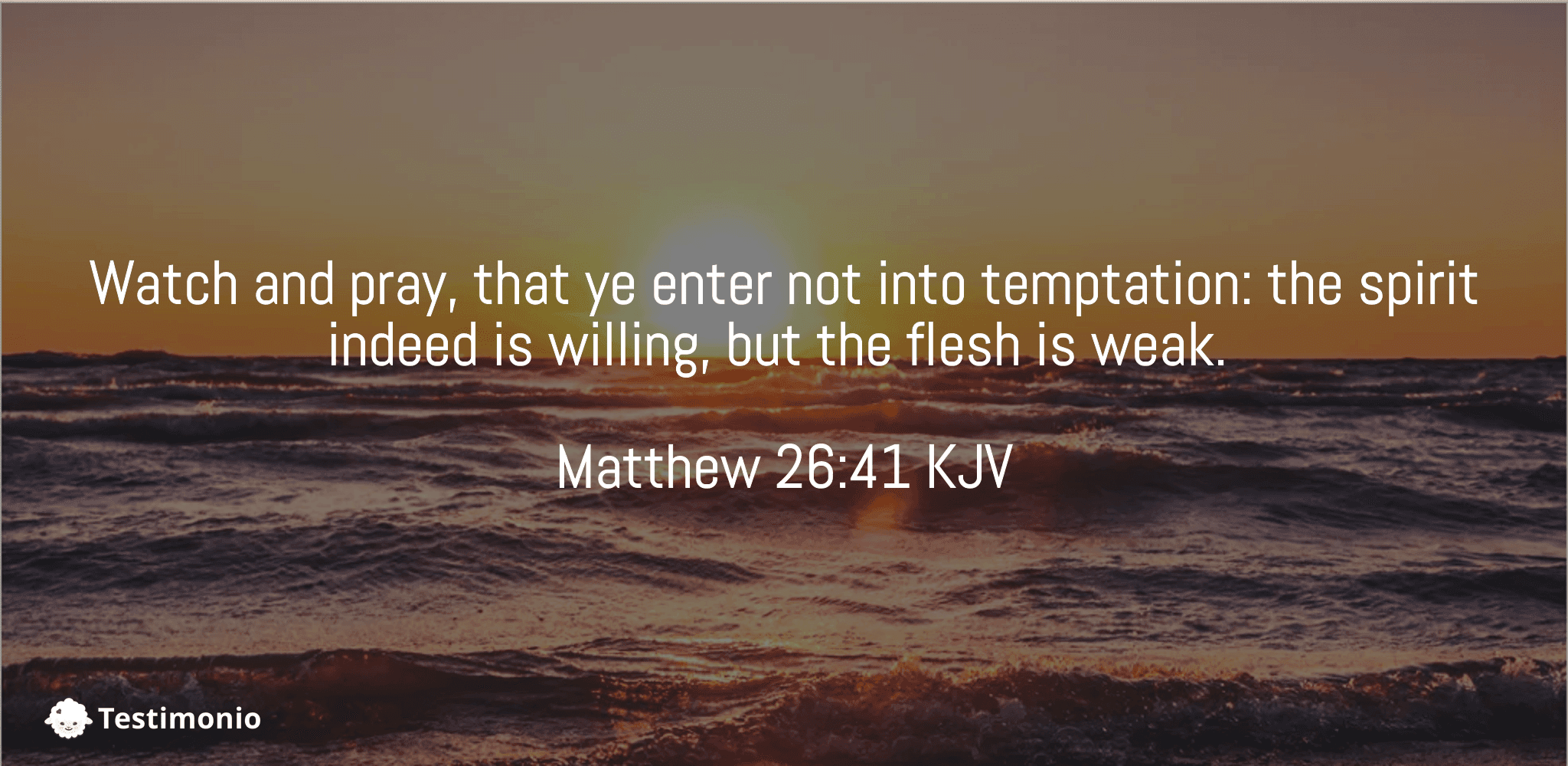 Matthew 26:41