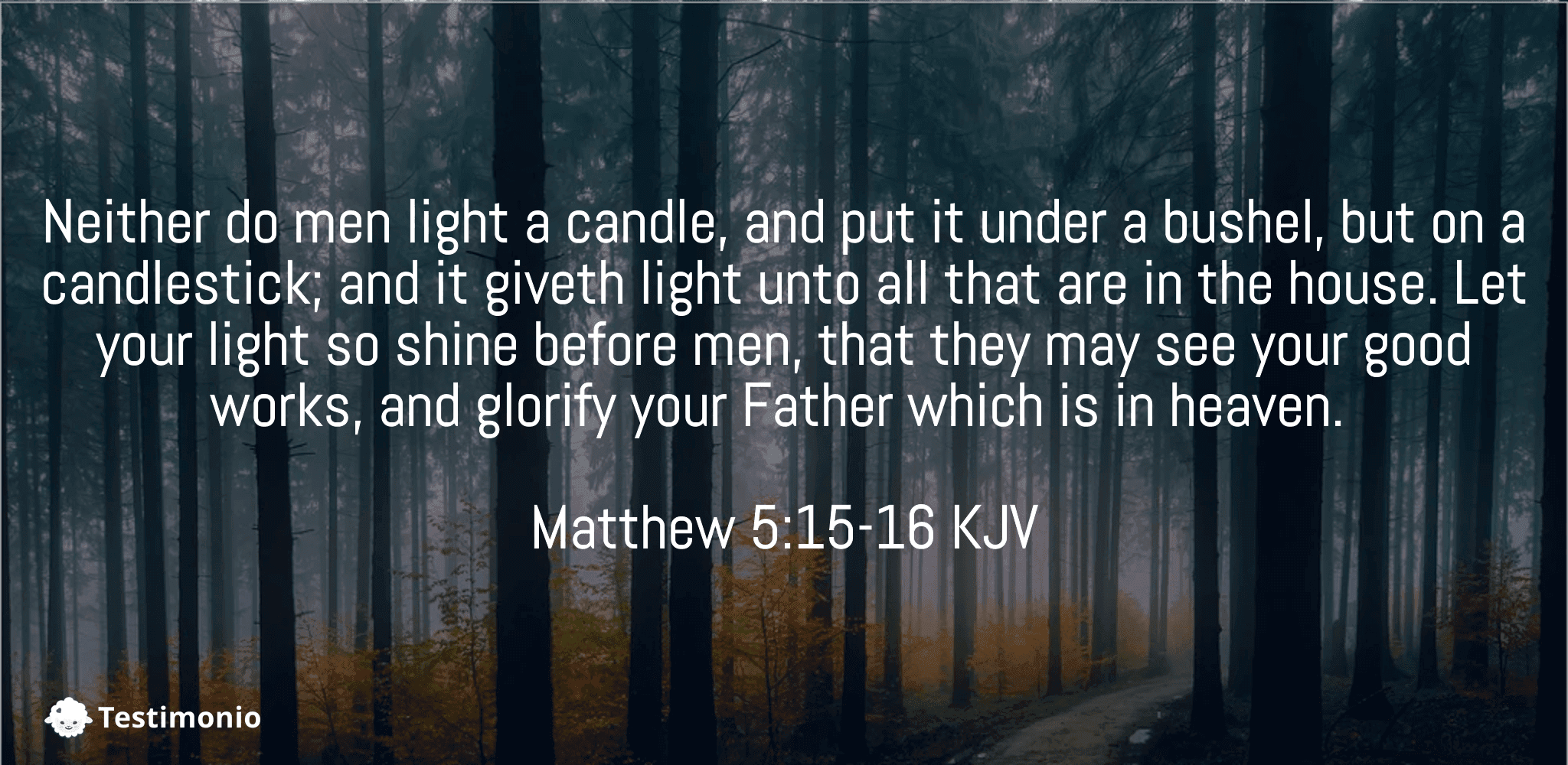 Matthew 5:15-16