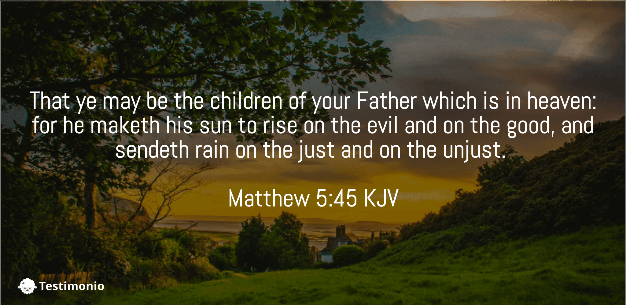 Matthew 5:45