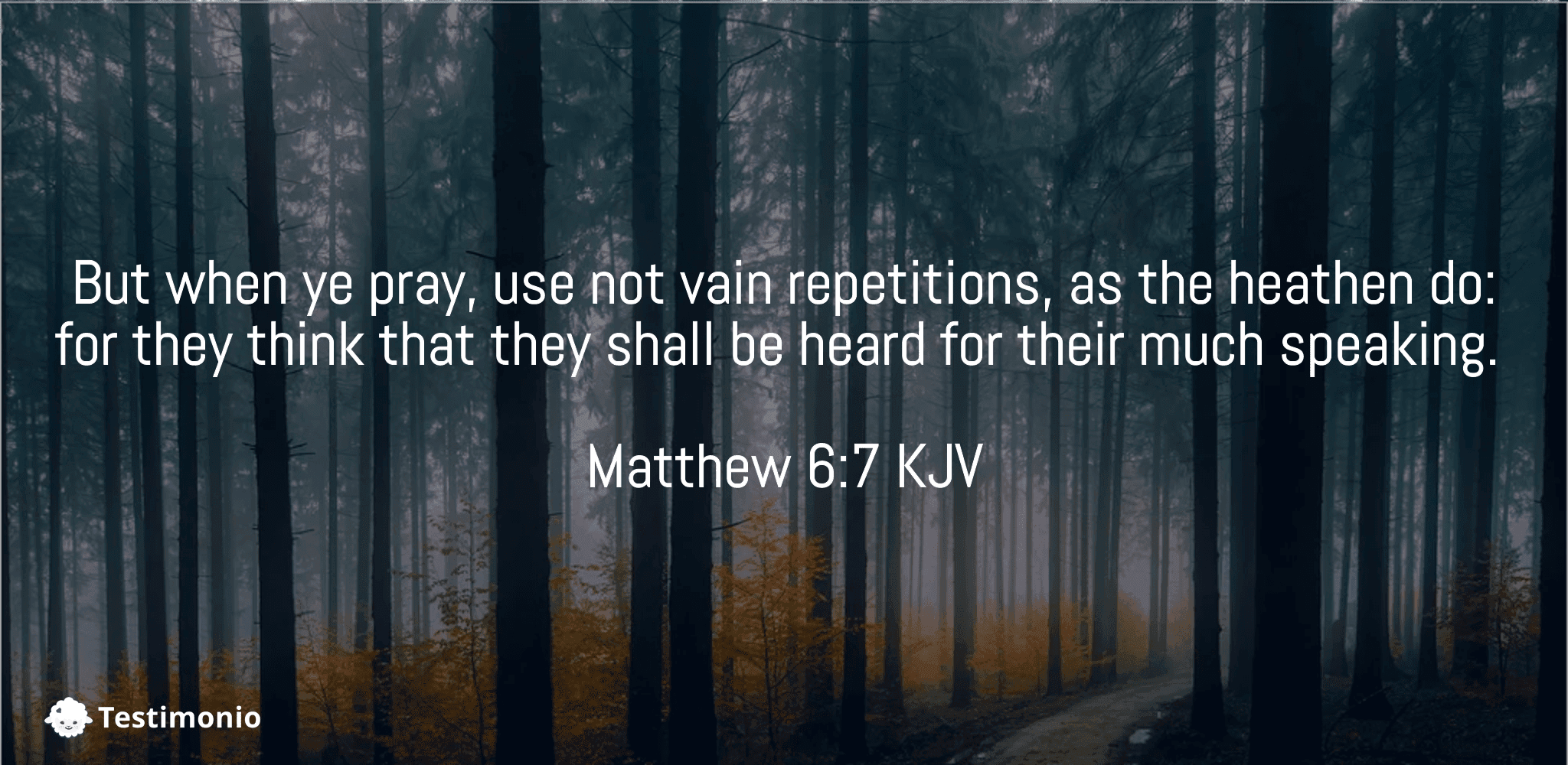 Matthew 6:7