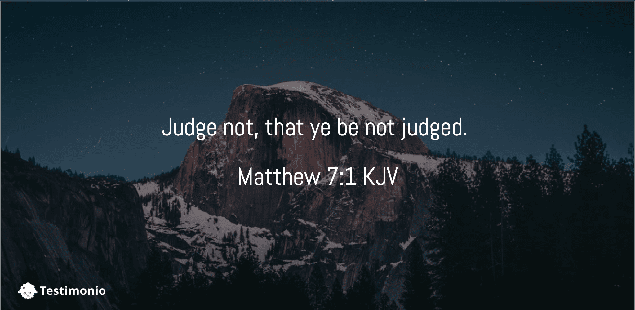 Matthew 7:1