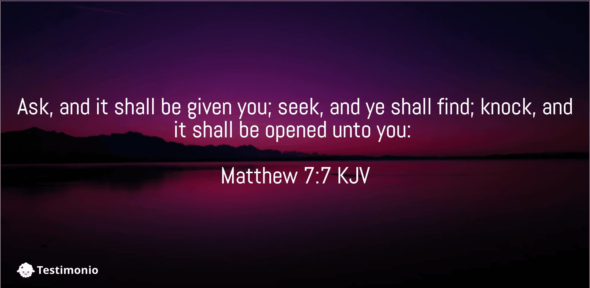 Matthew 7:7