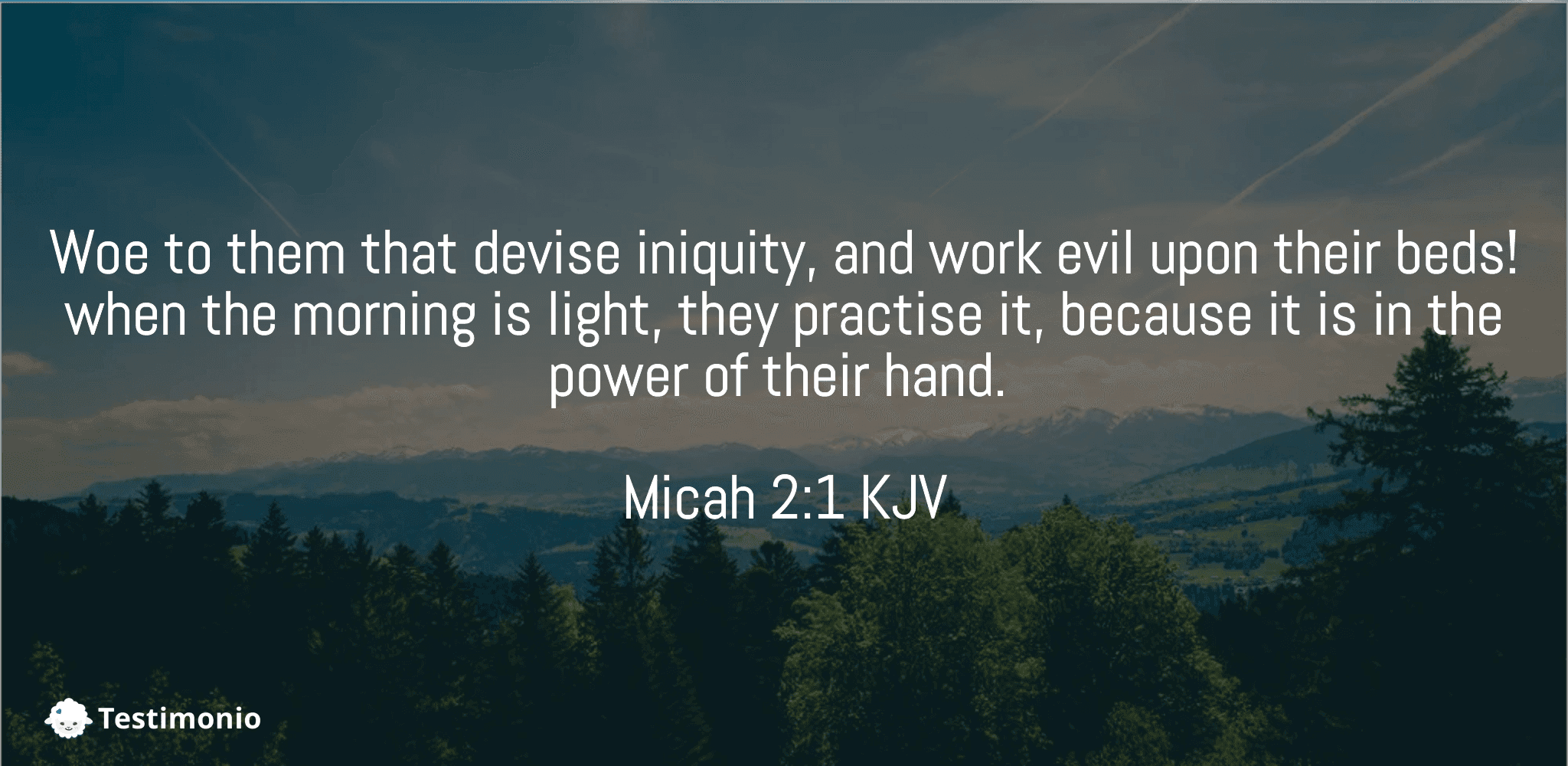 Micah 2:1