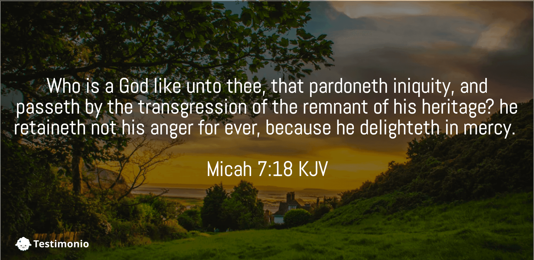 Micah 7:18
