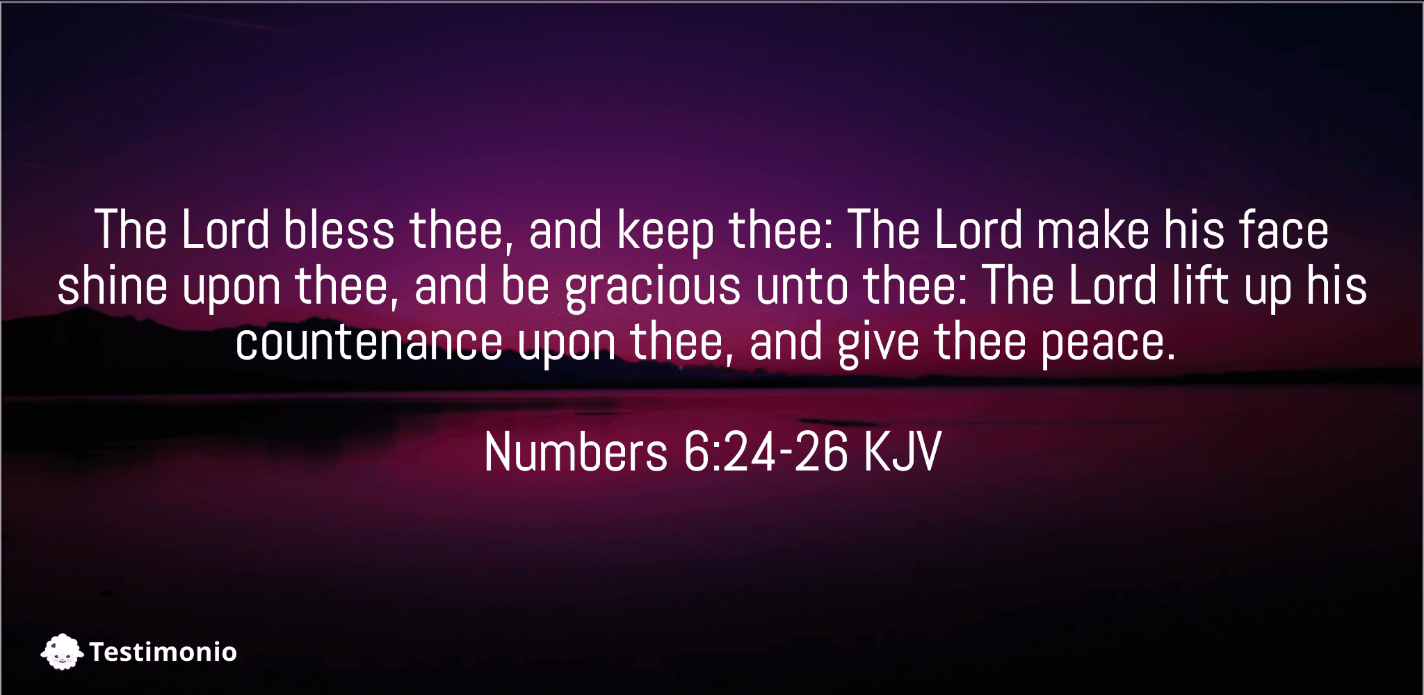Numbers 6:24-26
