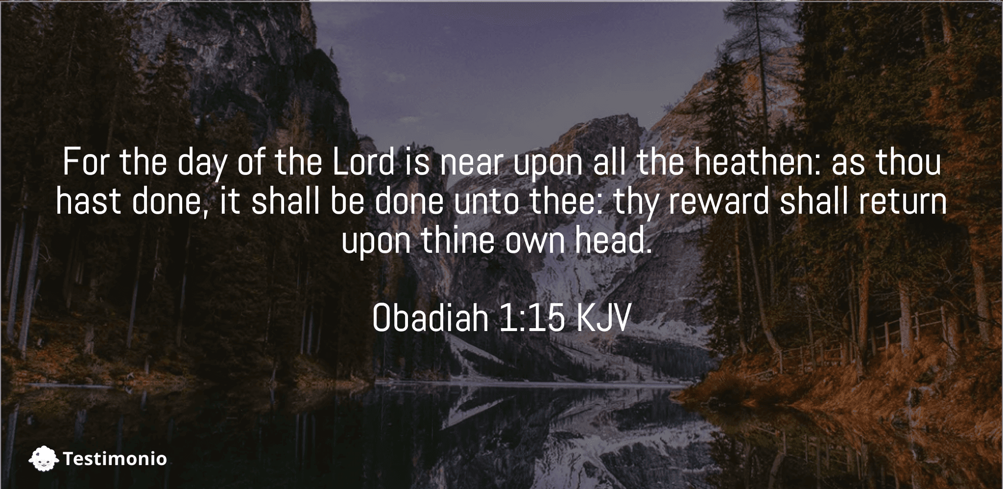 Obadiah 1:15