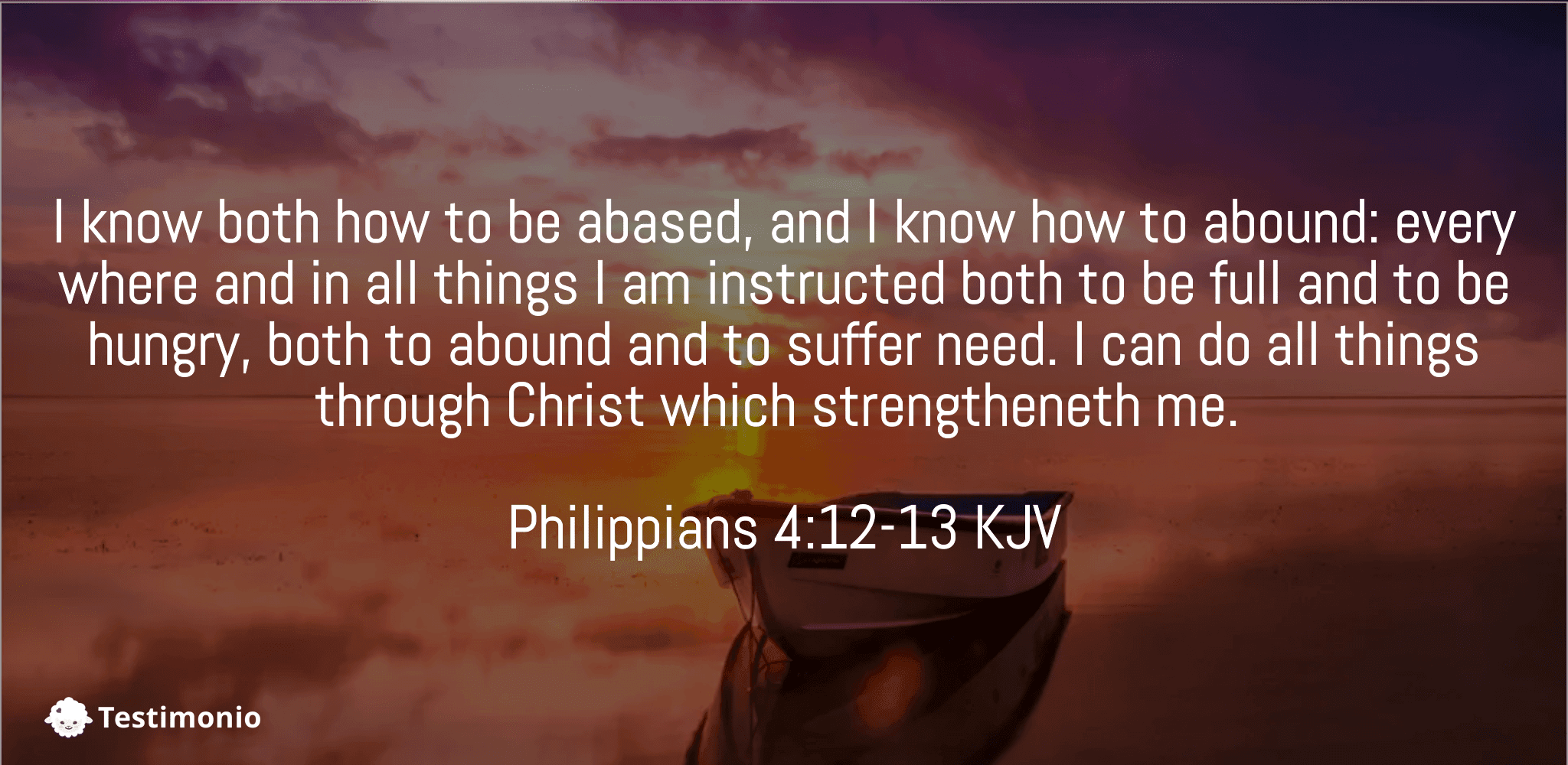 Philippians 4:12-13
