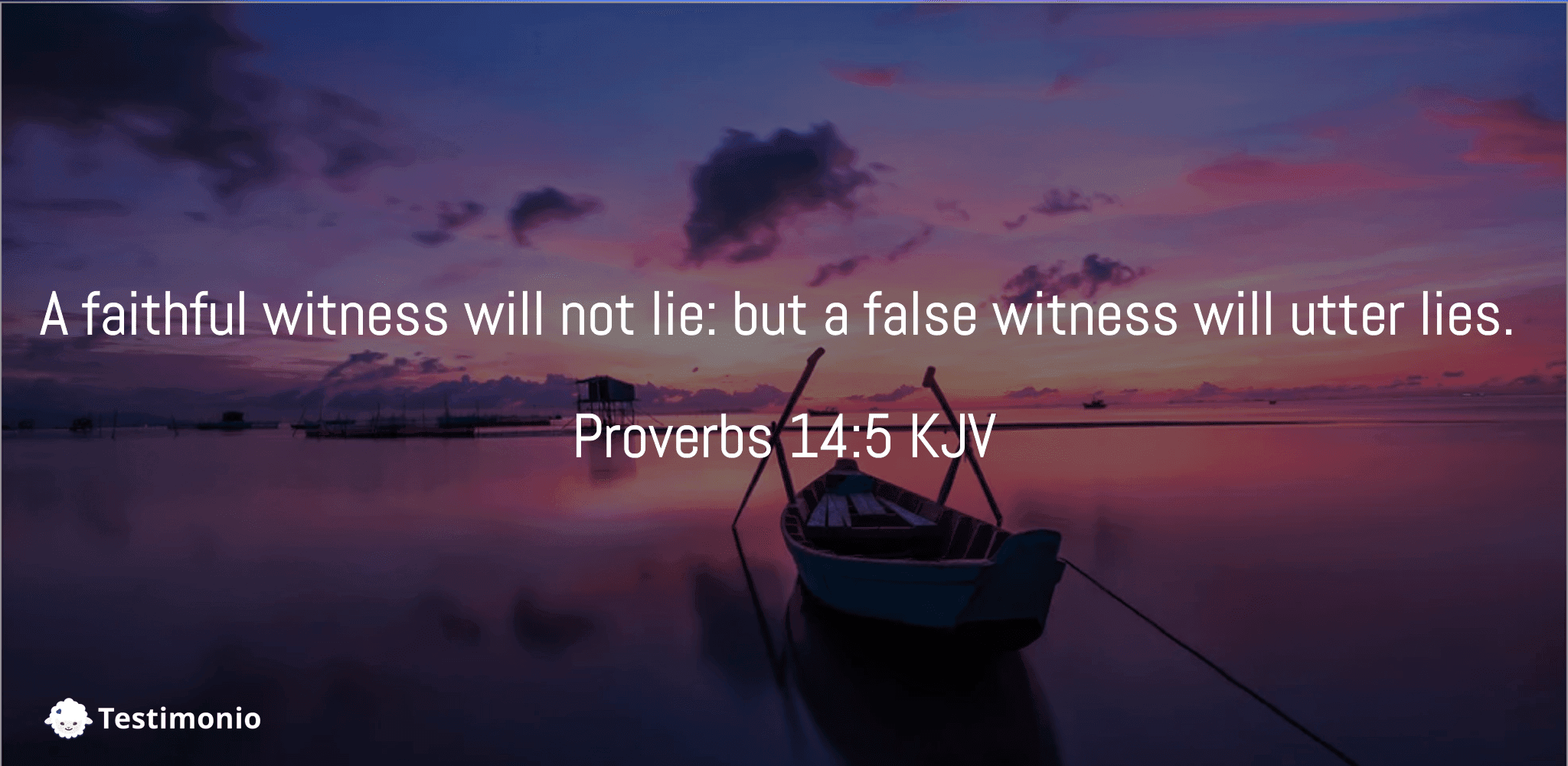 Proverbs 14:5