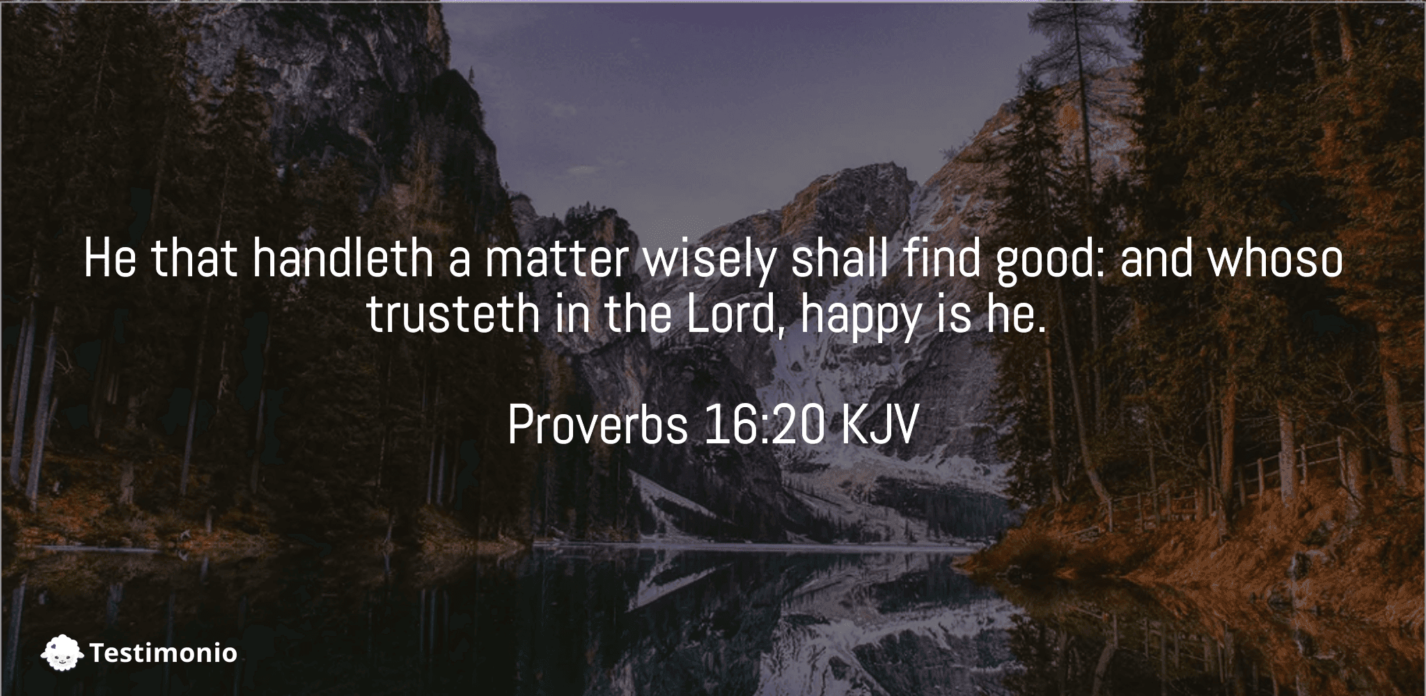 Proverbs 16:20