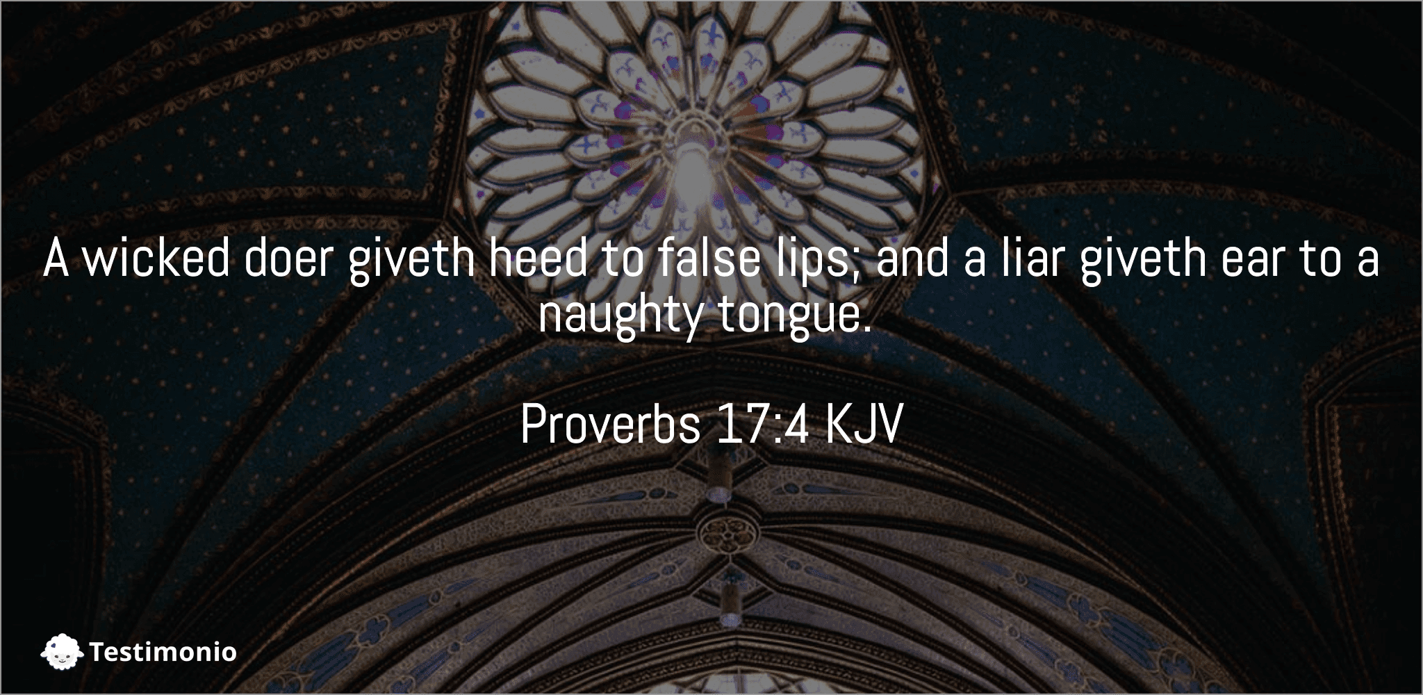 Proverbs 17:4