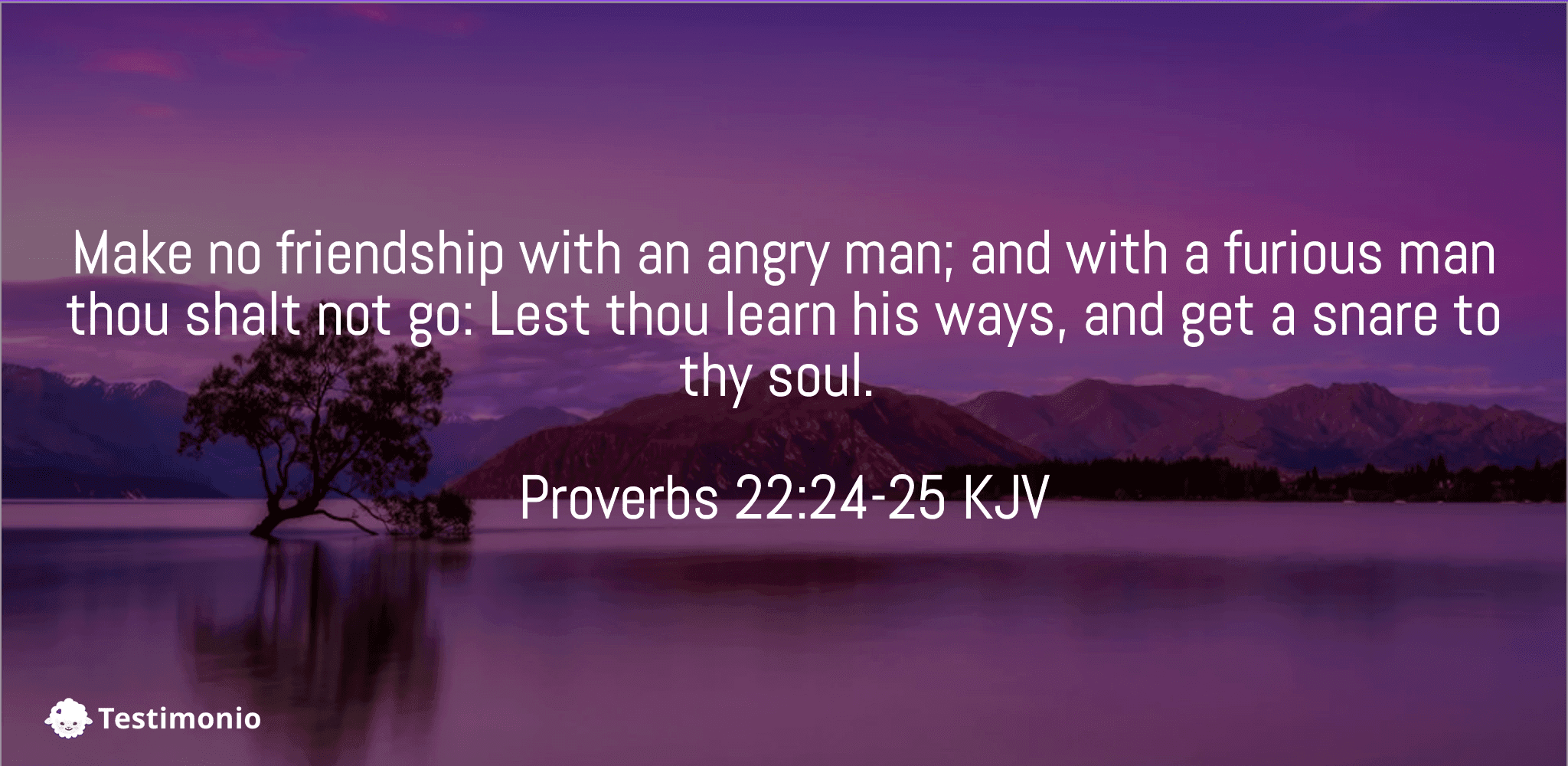 Proverbs 22:24-25