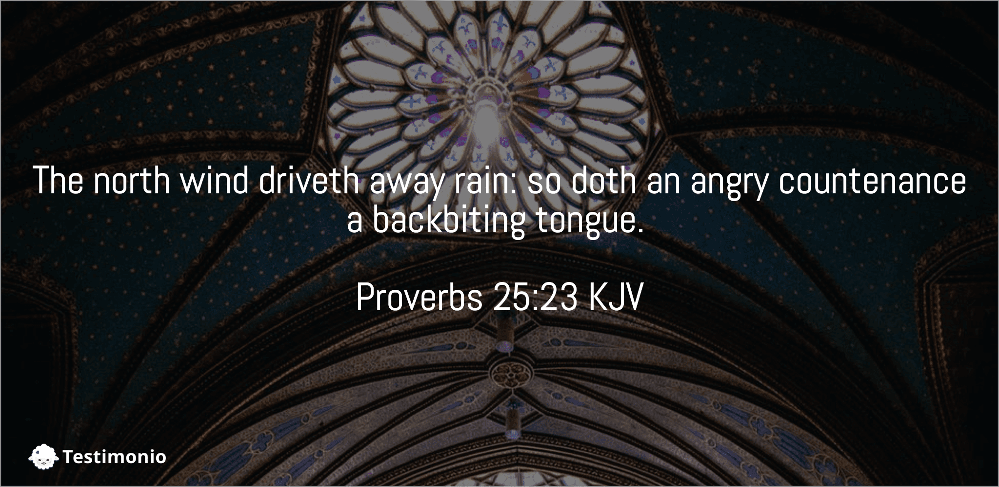 Proverbs 25:23