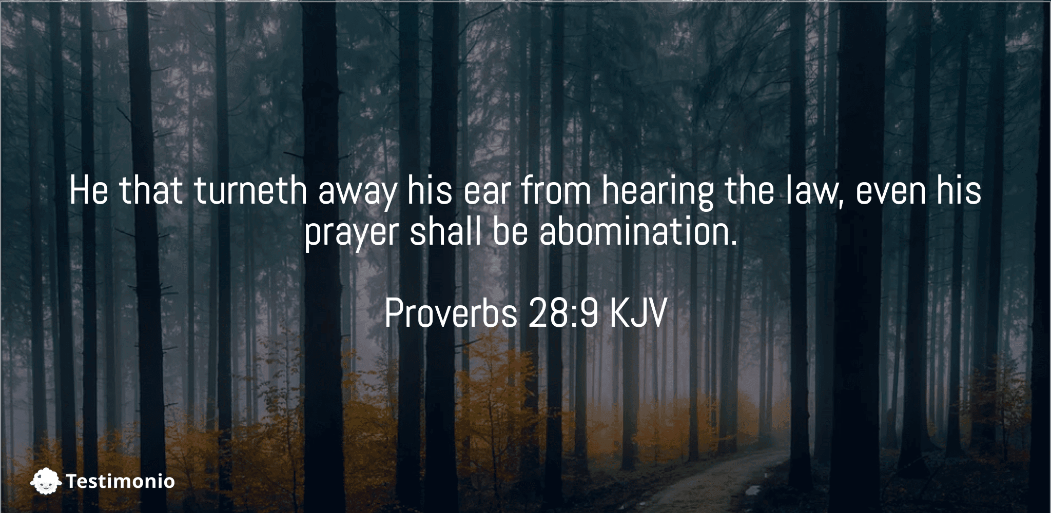 Proverbs 28:9