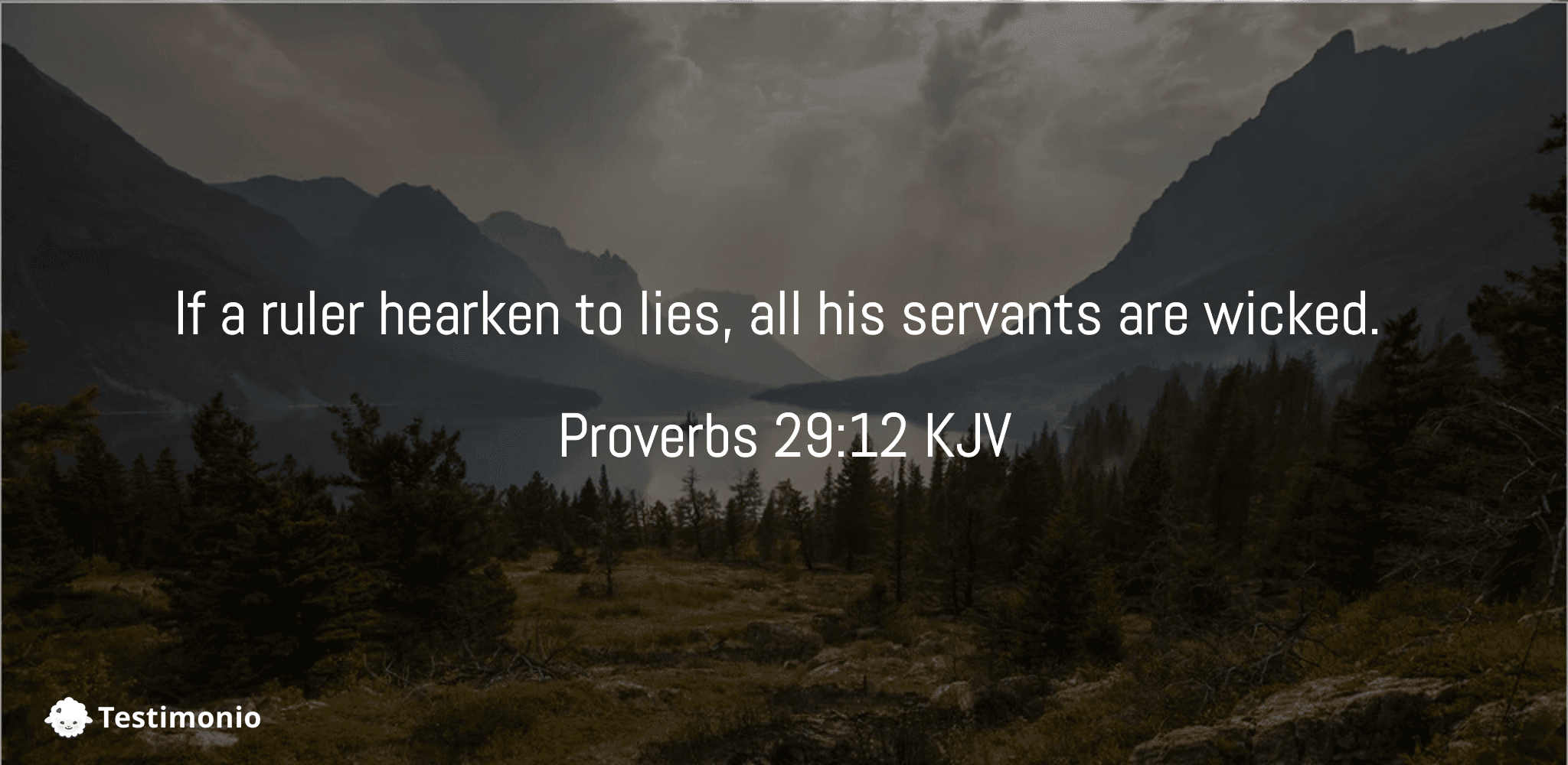 Proverbs 29:12