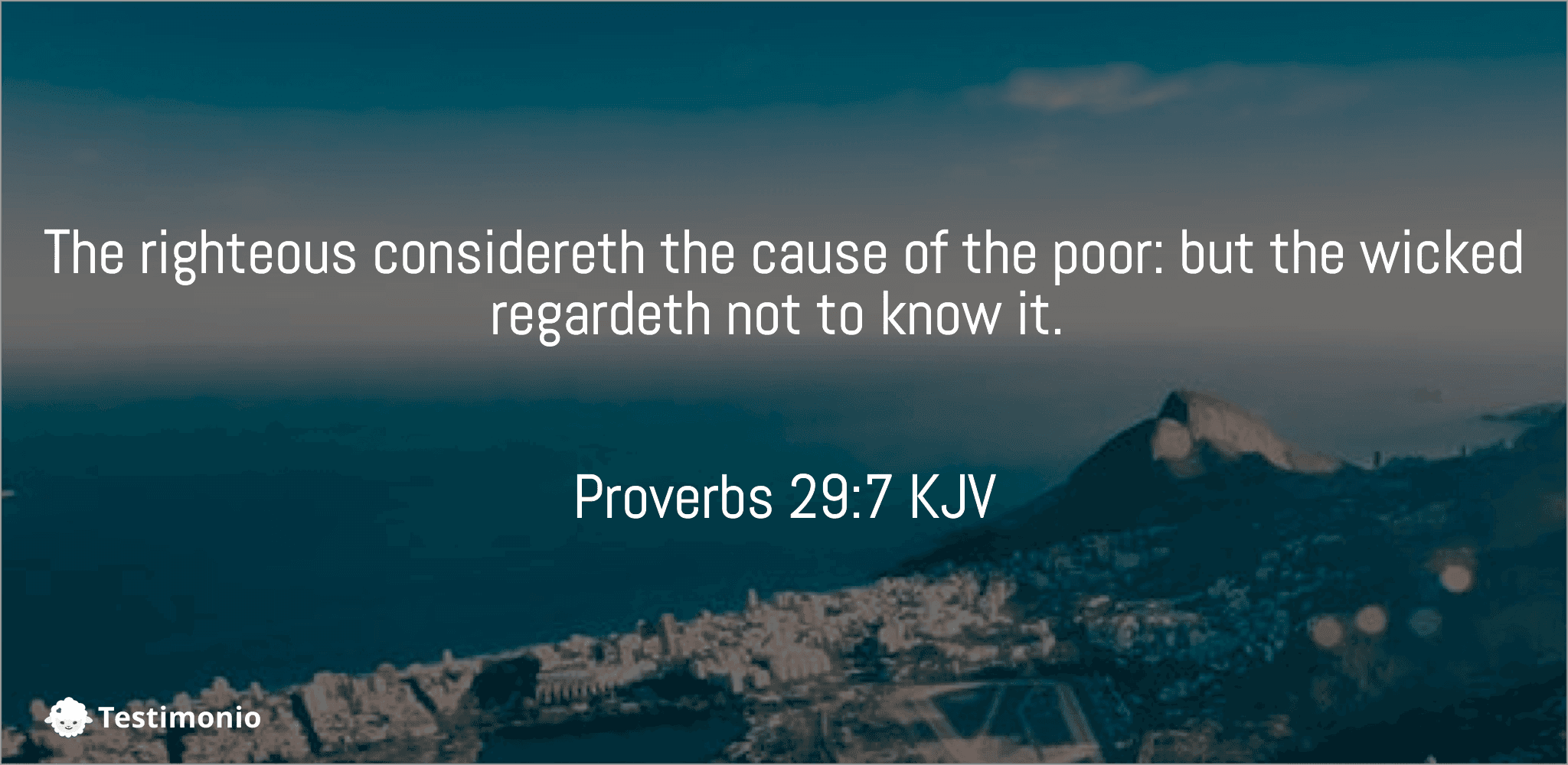 Proverbs 29:7