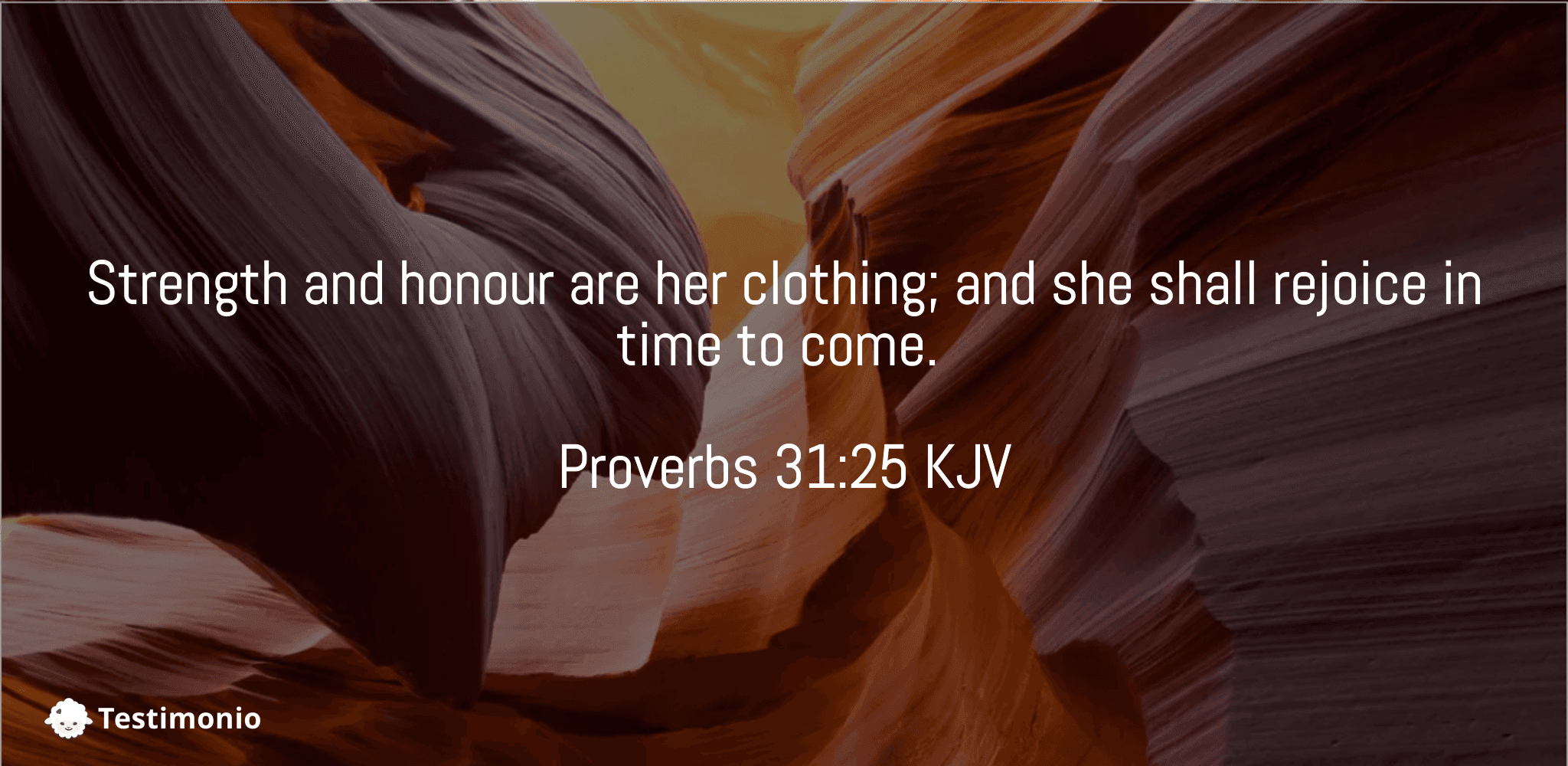 Proverbs 31:25