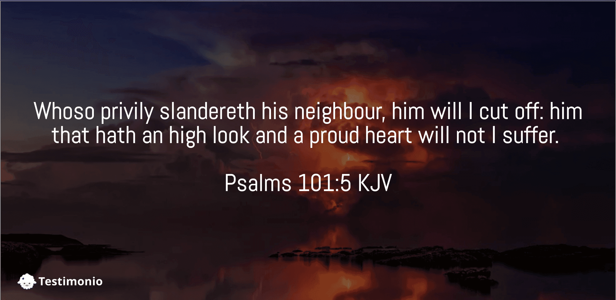 Psalms 101:5