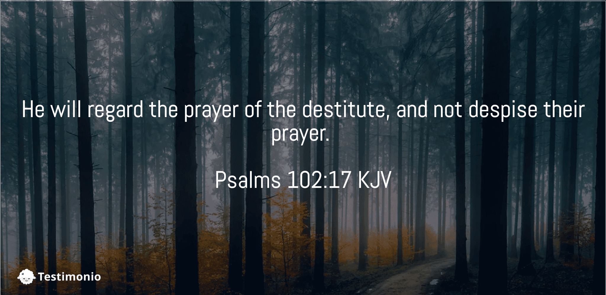 Psalms 102:17