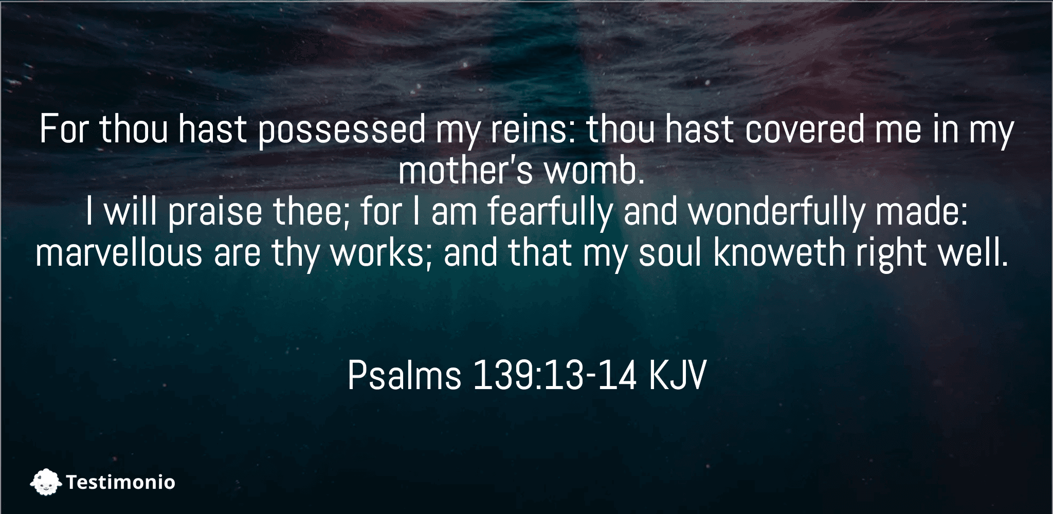 Psalms 139:13-14