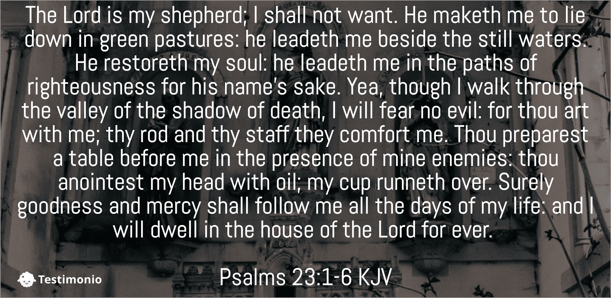 Psalms 23:1-6