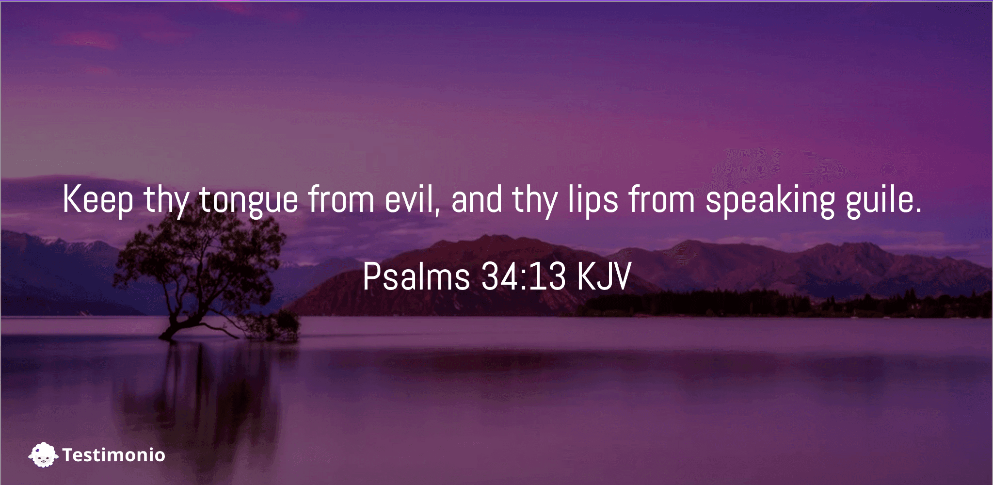 Psalms 34:13