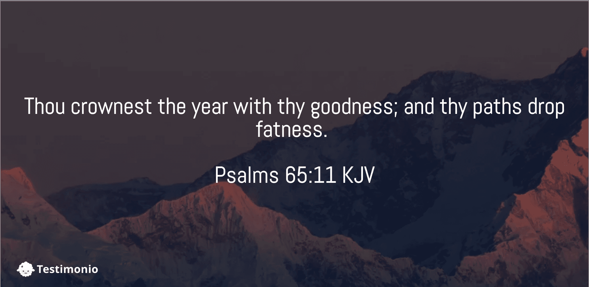 Psalms 65:11