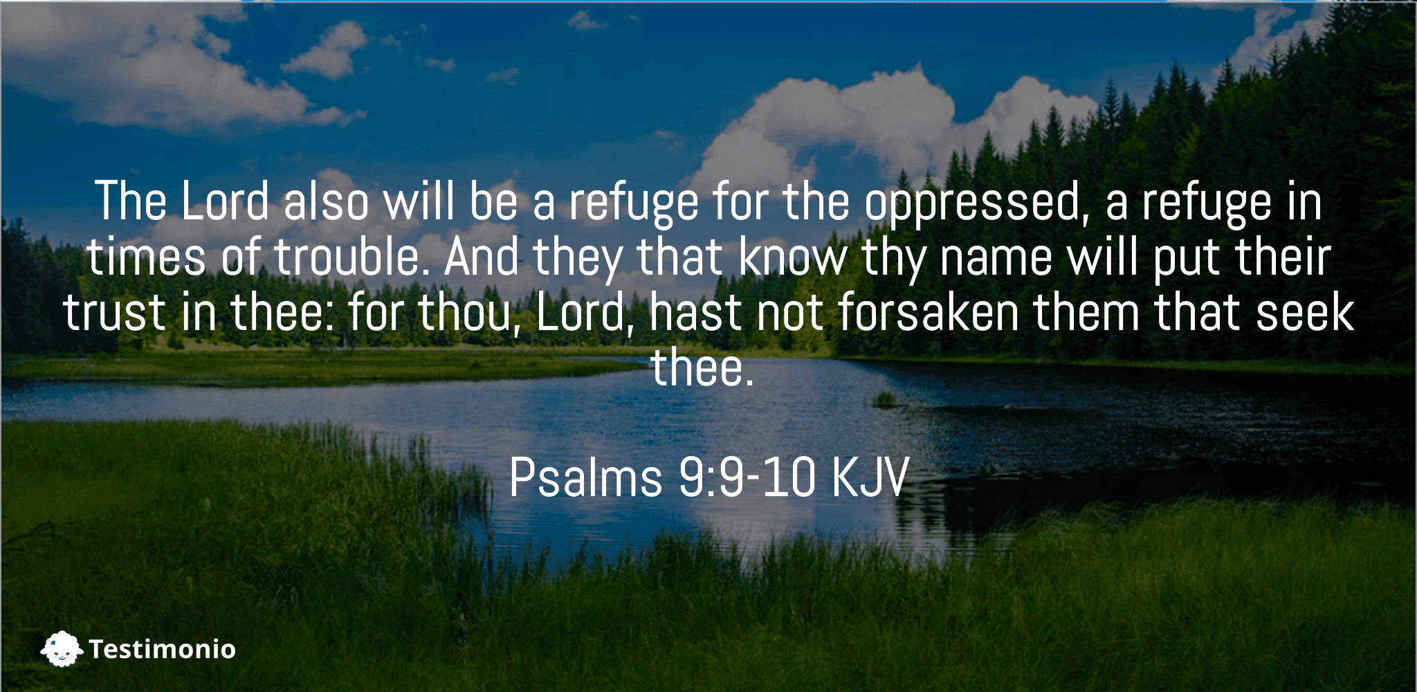 Psalms 9:9-10
