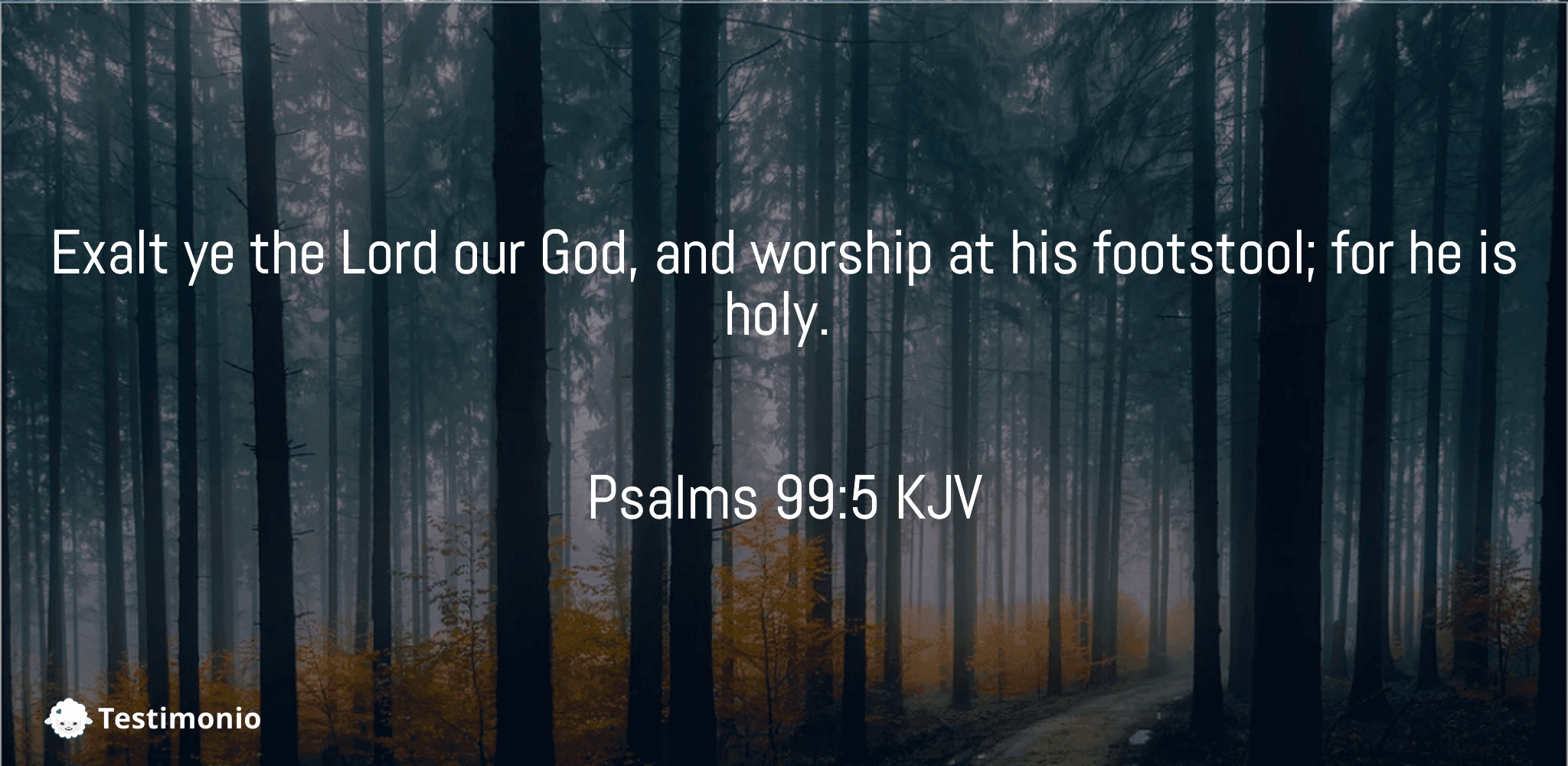 Psalms 99:5