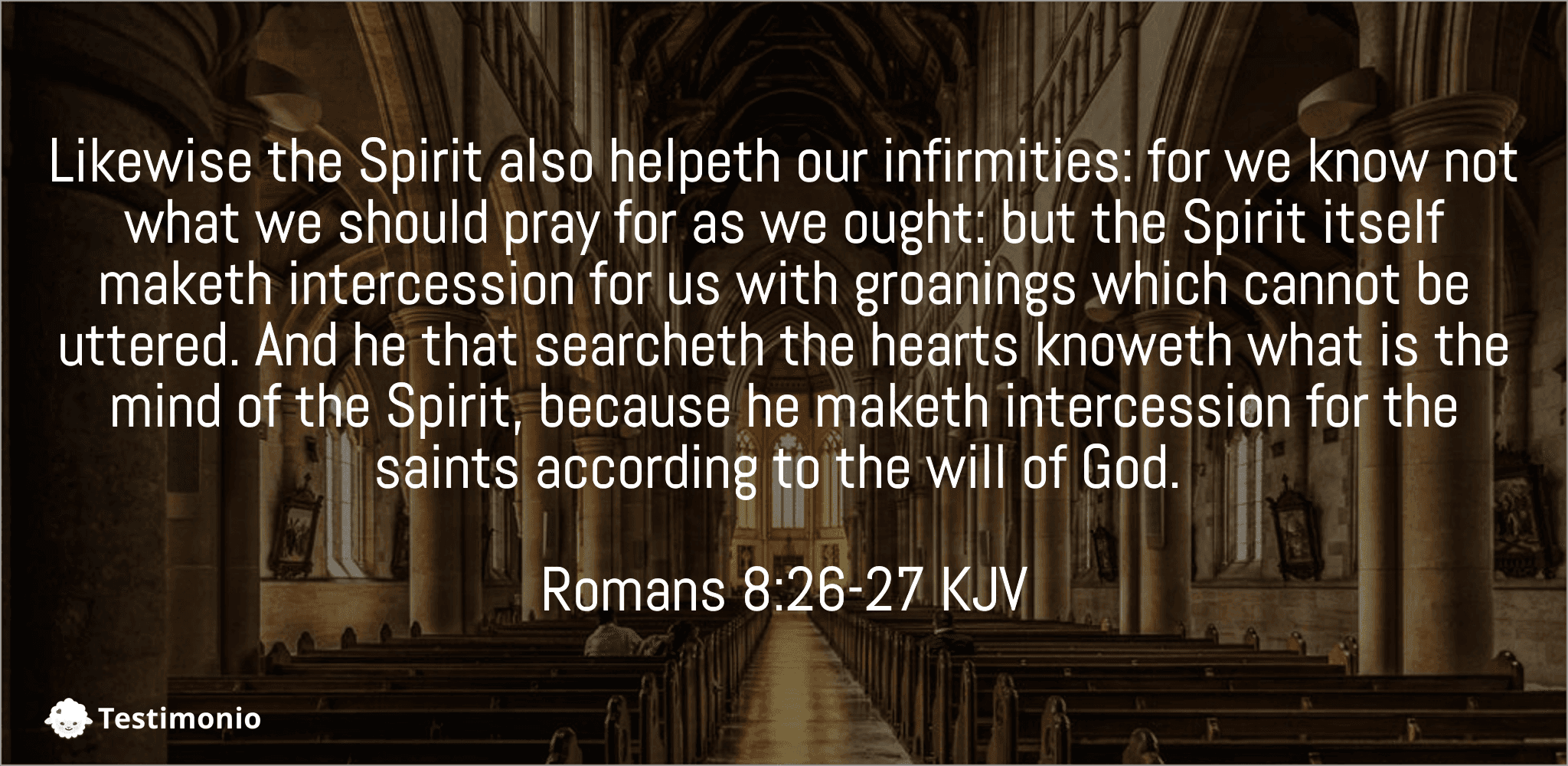 Romans 8:26-27