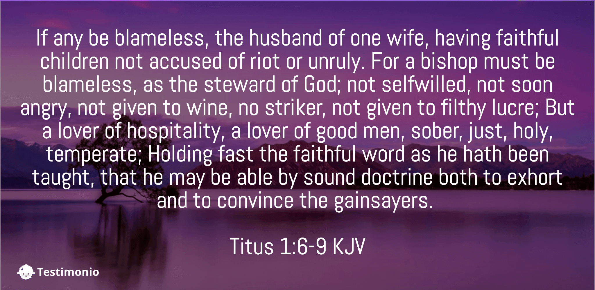Titus 1:6-9