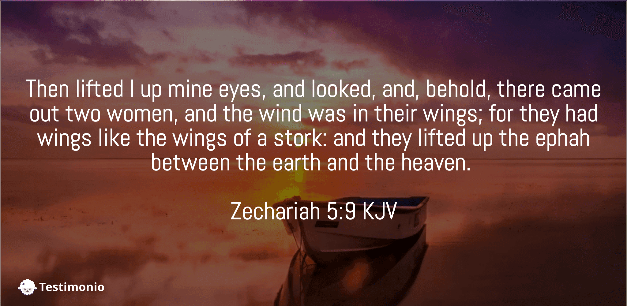 Zechariah 5:9