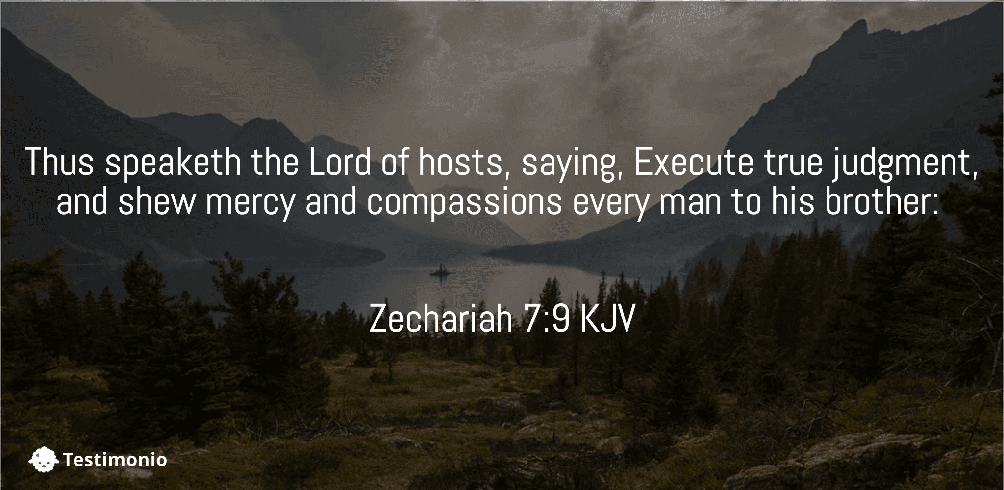 Zechariah 7:9